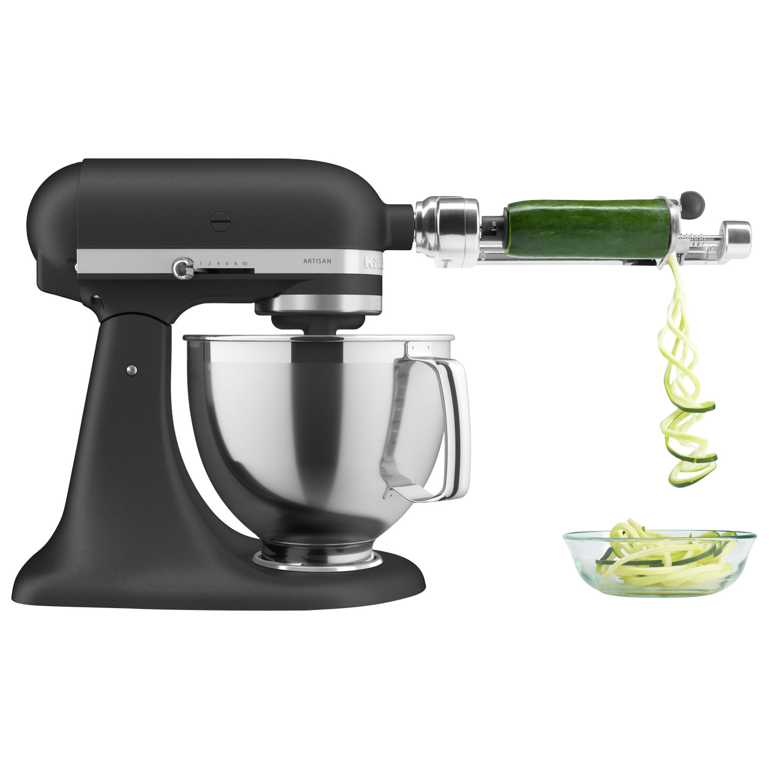 KitchenAid Artisan Tilt-Head Stand Mixer with Premium Accessory Pack - 5Qt - 325-Watt - Cast Iron