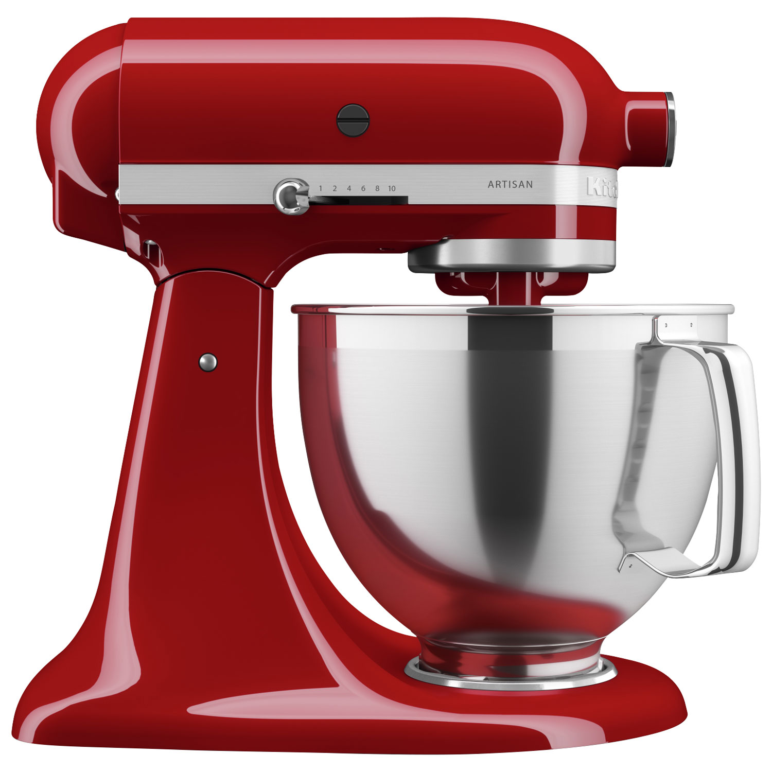 Batteur sur socle à tête inclinable Artisan de KitchenAid avec ensemble d'accessoires de qualité supérieure - 5 pte - 325 W - Rouge empire