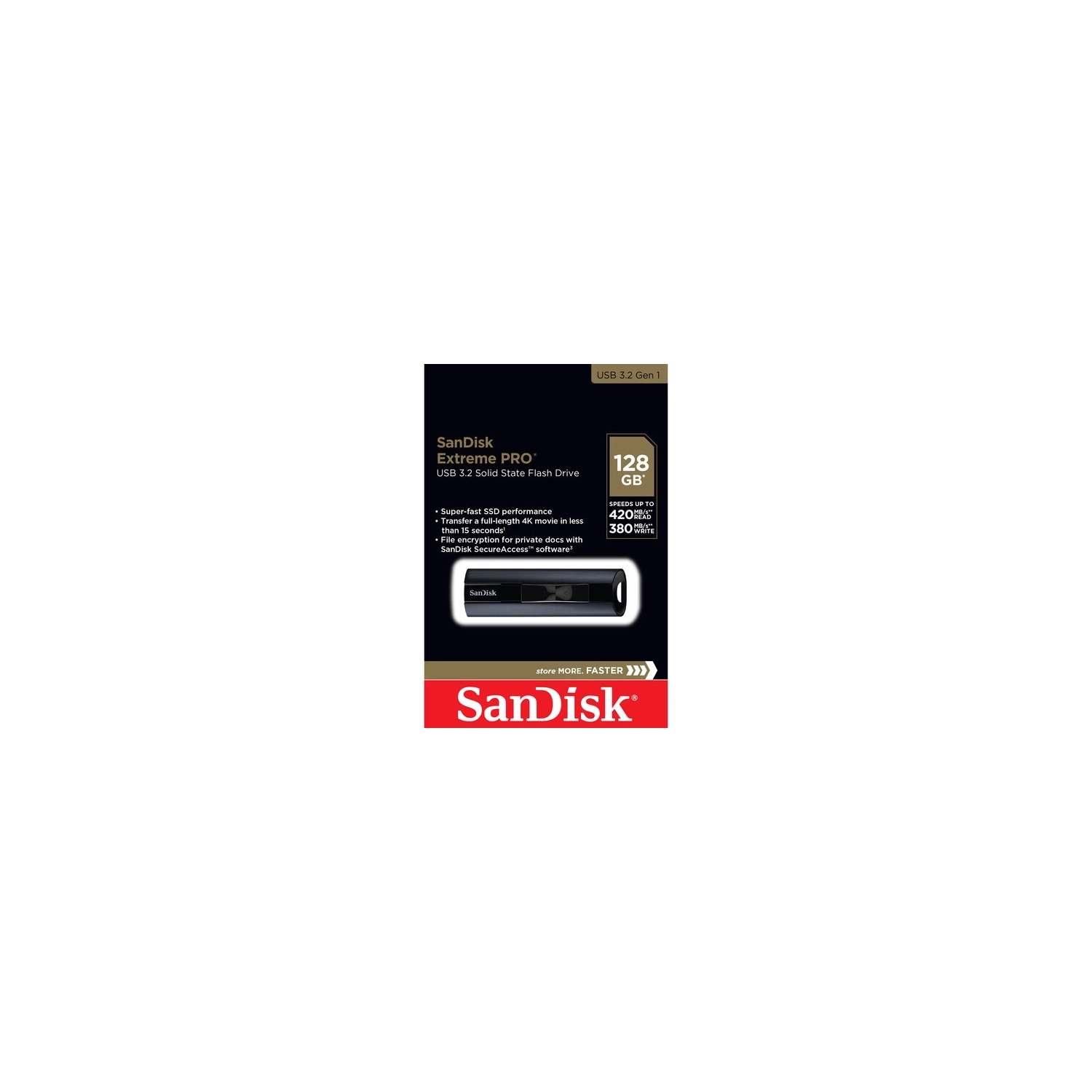 Sandisk Extreme PRO USB (128GB, SDCZ880-128G-G46) - Brand New