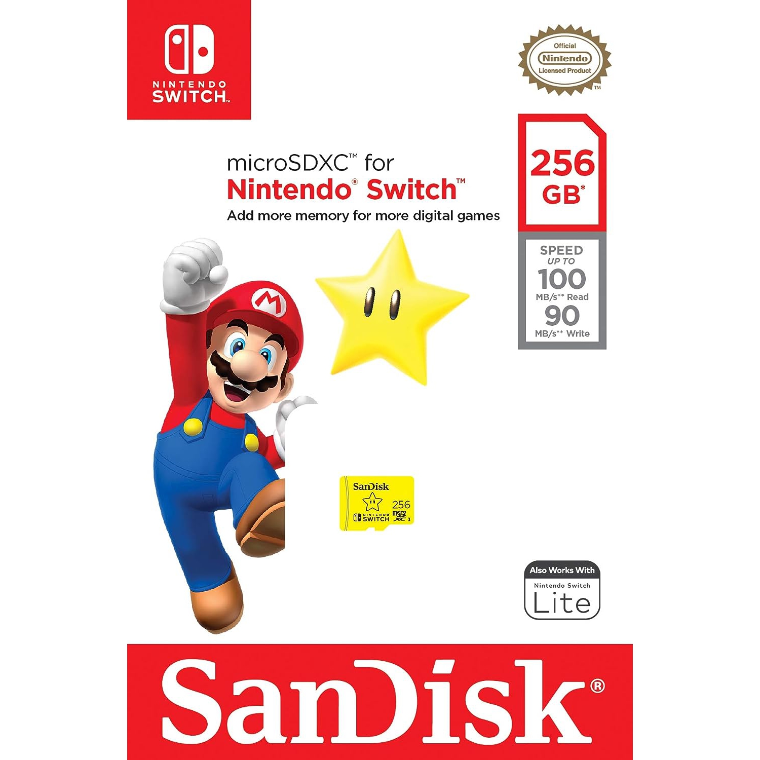 Micro sd card for nintendo hot sale switch lite