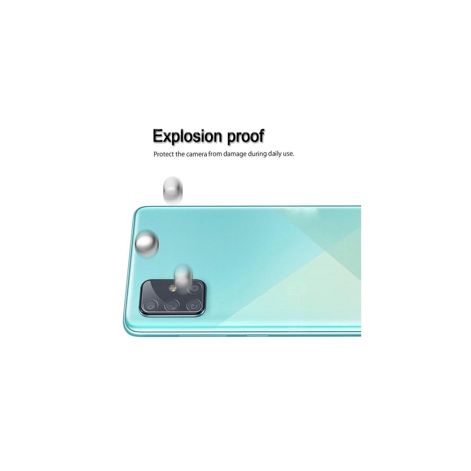 [ 3 Pack ] Protecteur d’écran pour objectif d’appareil photo Galaxy S20 Ultra de Samsung film en verre trempé antirayure