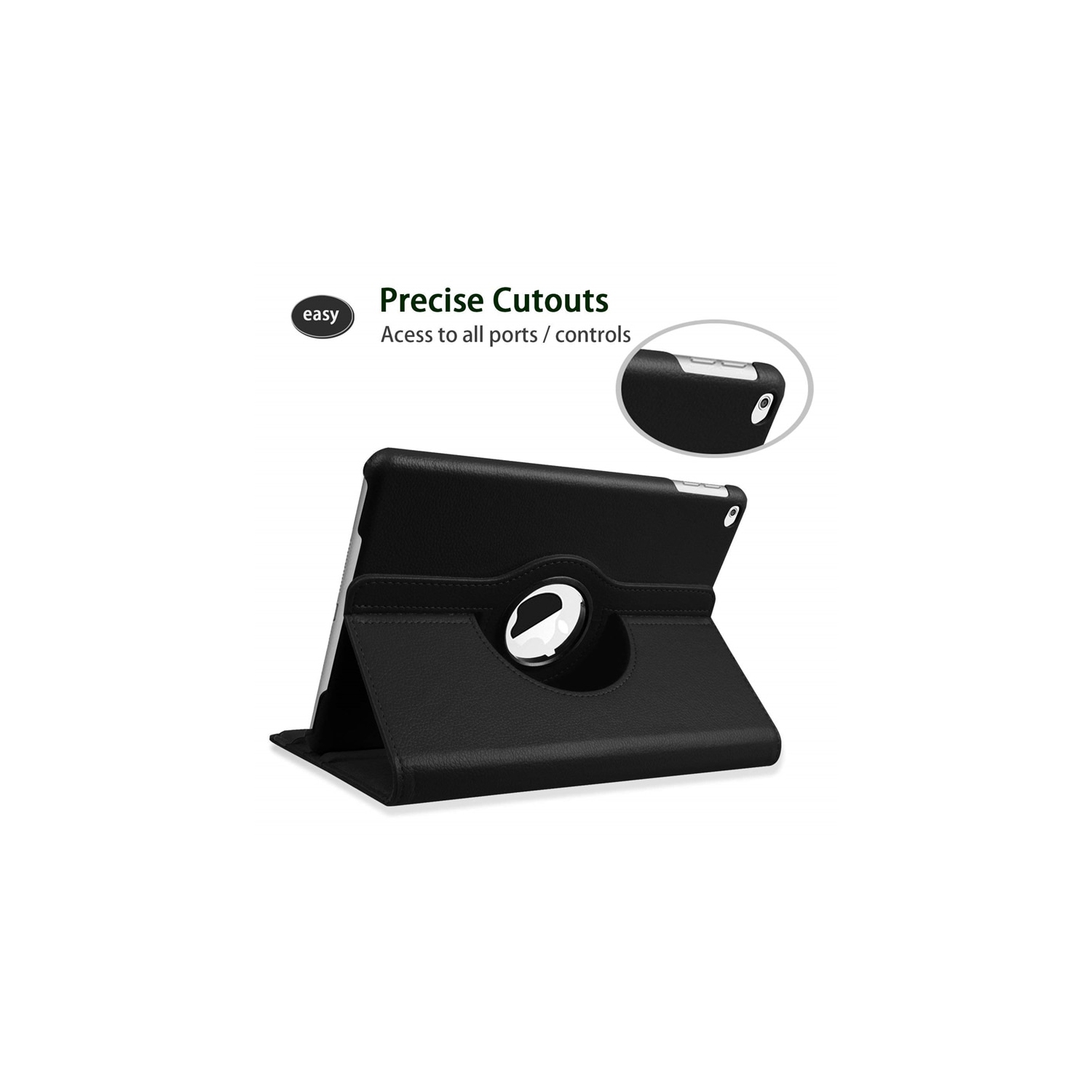 [SupraShield] Étui rotatif pour iPad 9th génération/8th génération (2020)/7th génération (2019) couvercle antichoc pour support rotatif de 10,2 à 360