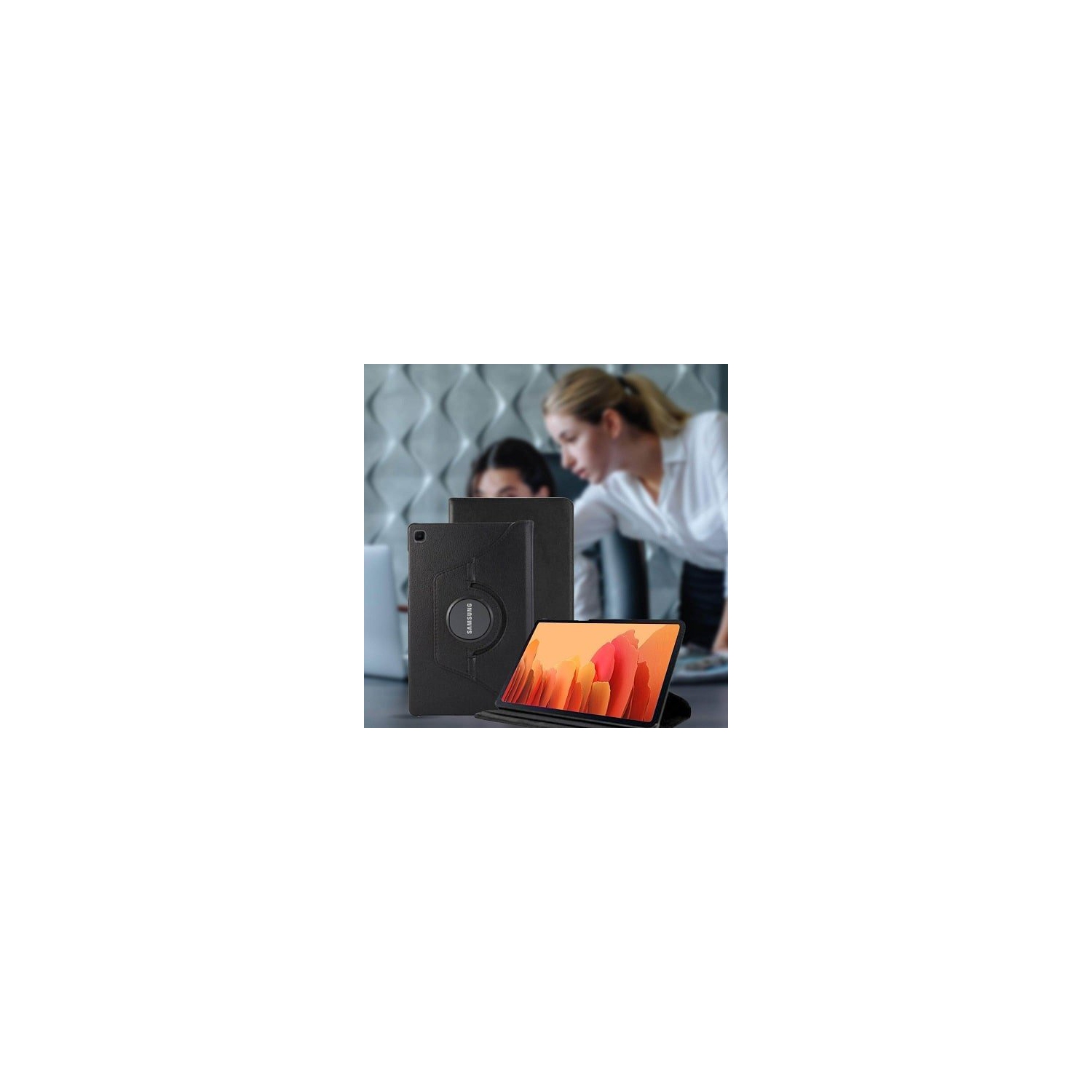 Pour Samsung Galaxy Tab S7 11 SM- T870 T875 Samsung cuir violet Smart 360 pivoter support couvercle