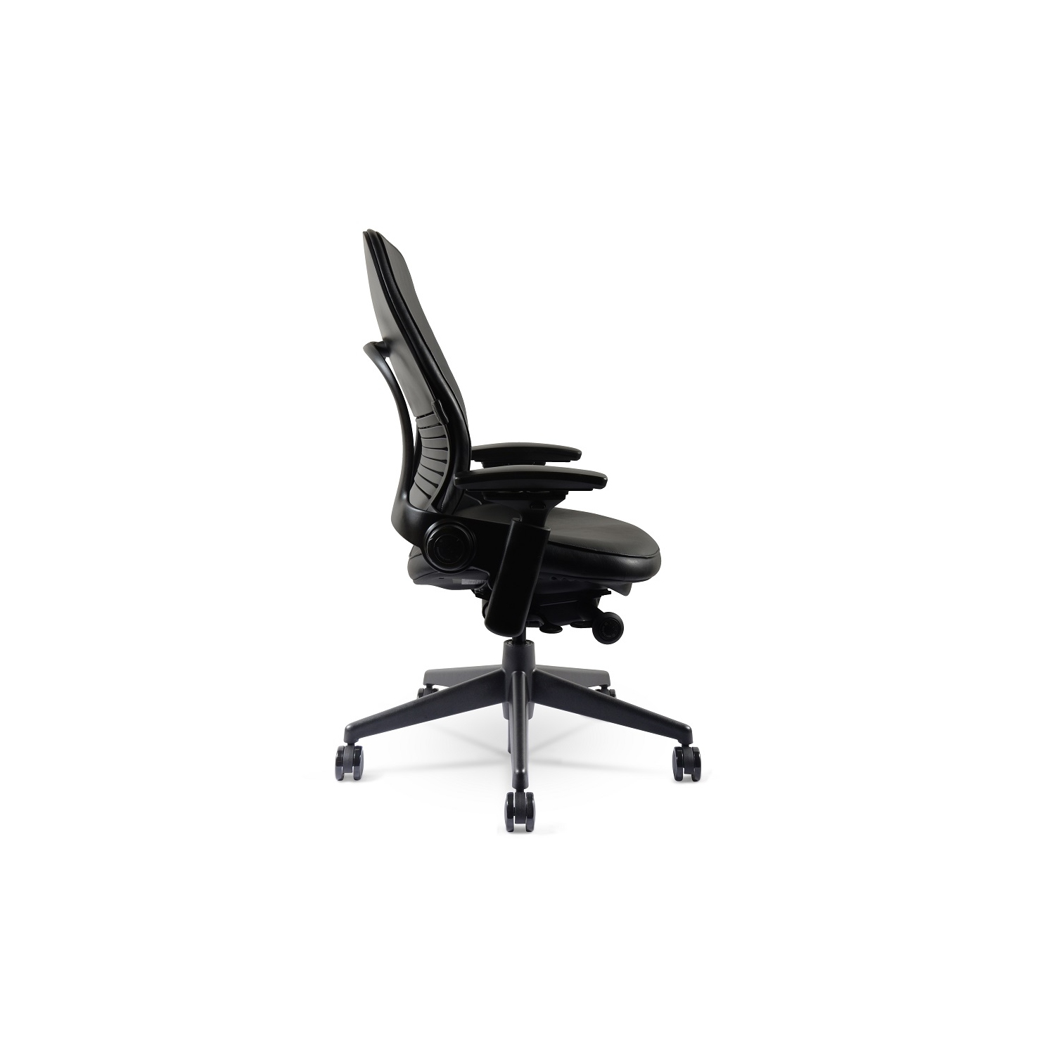 Refurbished - Steelcase Leap Chair Version 2| Black Leather| (Renewed to New Condition) by Chairorama