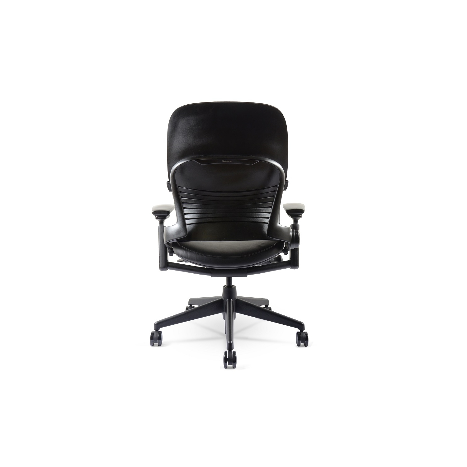 Refurbished - Steelcase Leap Chair Version 2| Black Leather| (Renewed to New Condition) by Chairorama