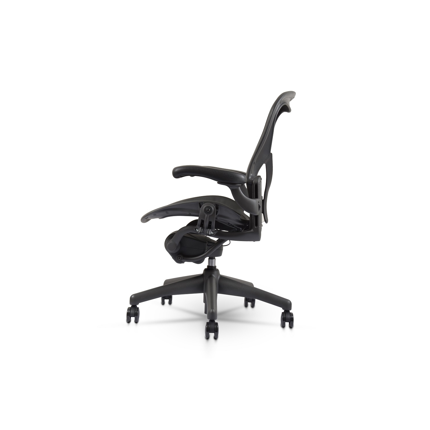 Herman Miller Classic Aeron Chair | Black | Size B | Fully Adjustable | Posture Fit | Roller Index | Refurbished/Renewed by Chairorama