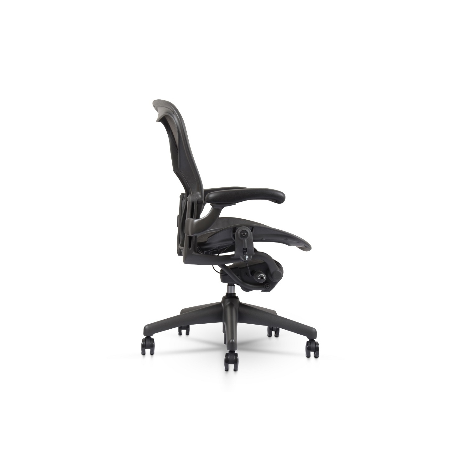 Herman Miller Classic Aeron Chair | Black | Size B | Fixed Arms | Refurbished/Renewed by Chairorama