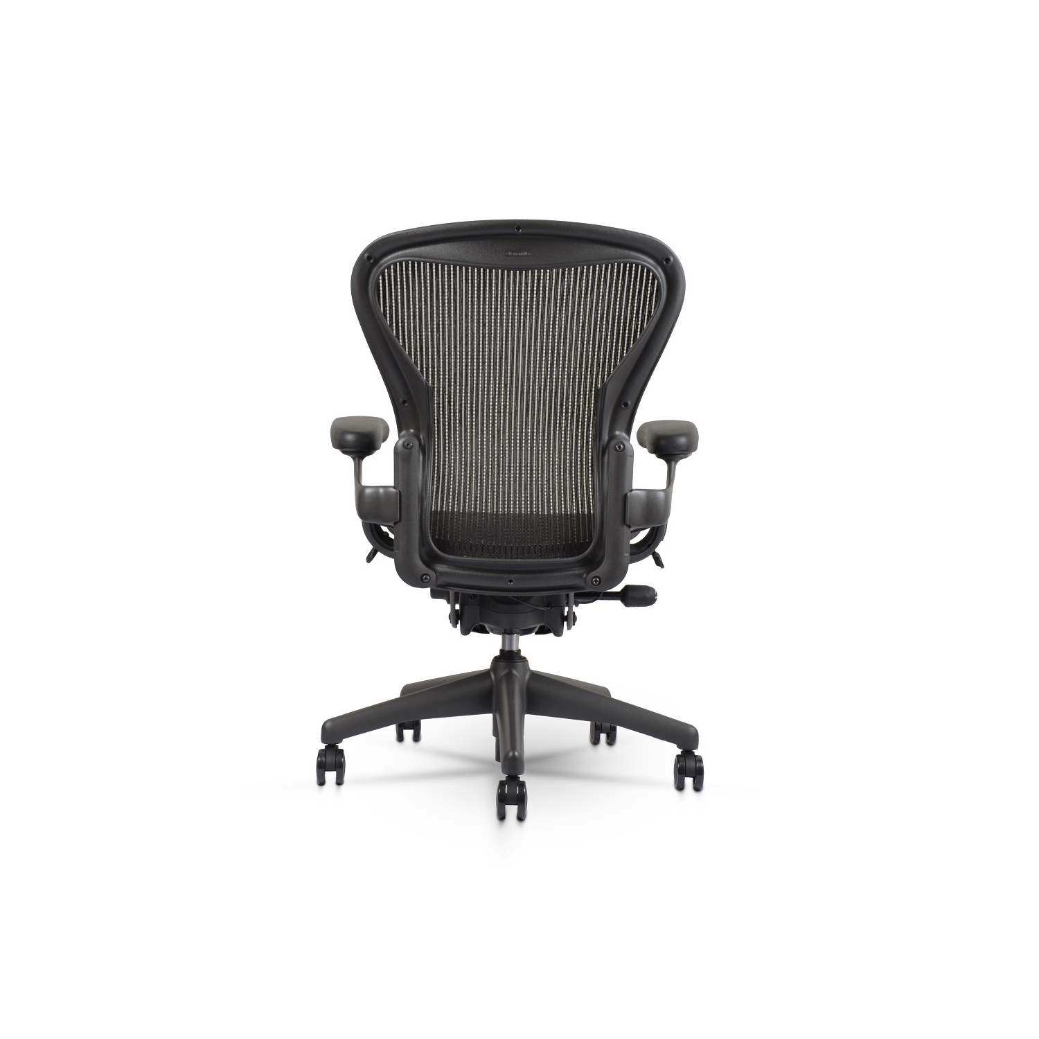 Herman Miller Classic Aeron Chair | Black | Size B | Fixed Arms | Refurbished/Renewed by Chairorama