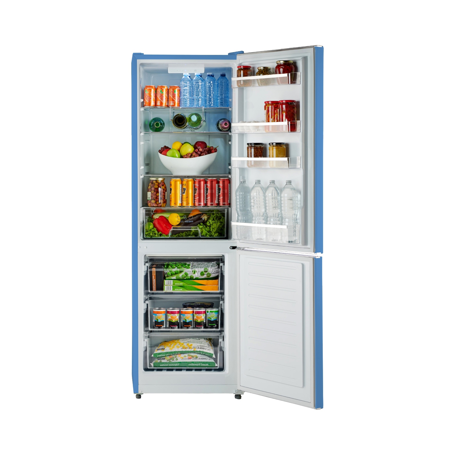 iio 11 Cu. Ft. Frost Free Energy Star Retro Refrigerator with Bottom Freezer