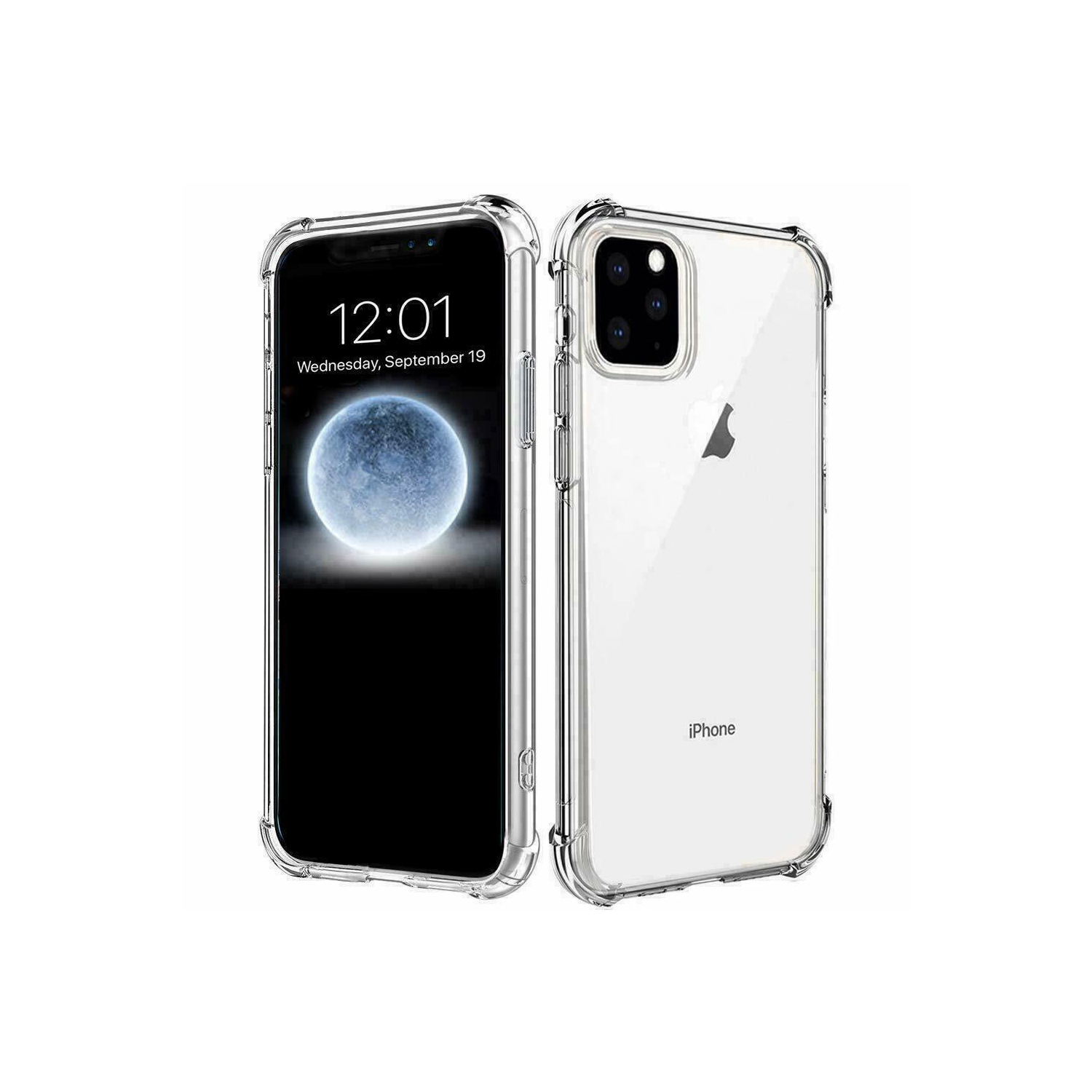 Apple iPhone 11 Pro Max Étui Crystal transparent, résistant, antichoc, gel, coussin anti-cognement, protection arrière robuste pour téléphone