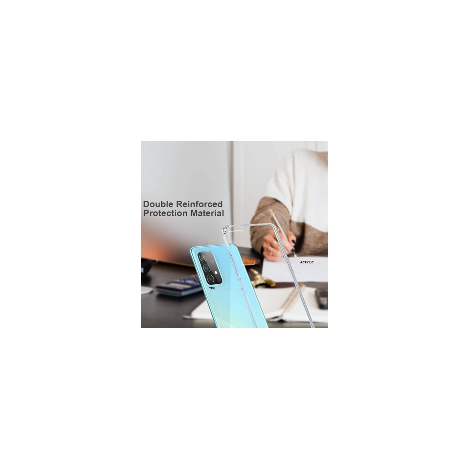 Samsung Galaxy A11 Clear Case Shockproof Tough Gel Transparent Air Cushion Heavy Duty Phone Back Cover