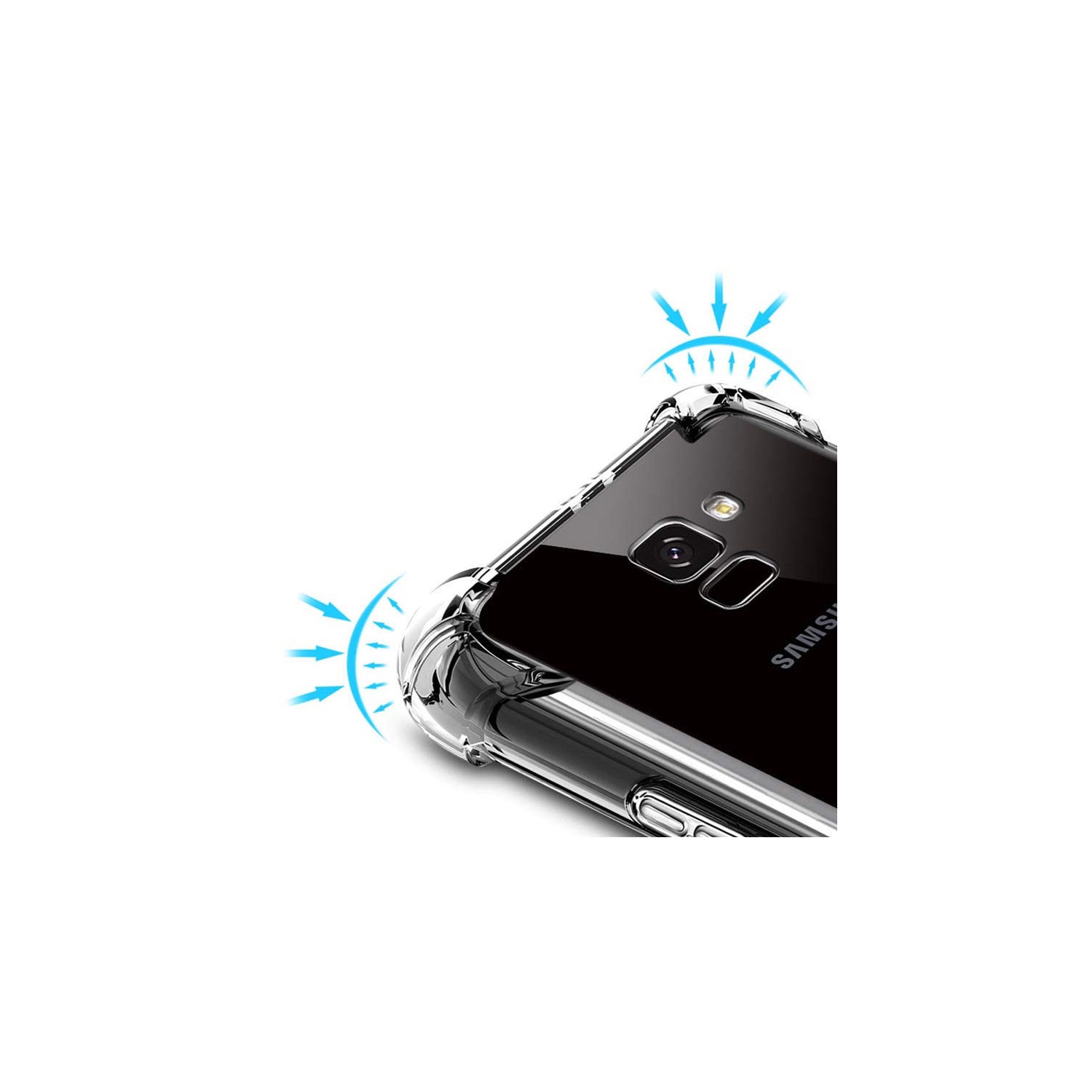 Samsung Galaxy A50 Clear Case Shockproof Tough Gel Transparent Air Cushion Heavy Duty Phone Back Cover