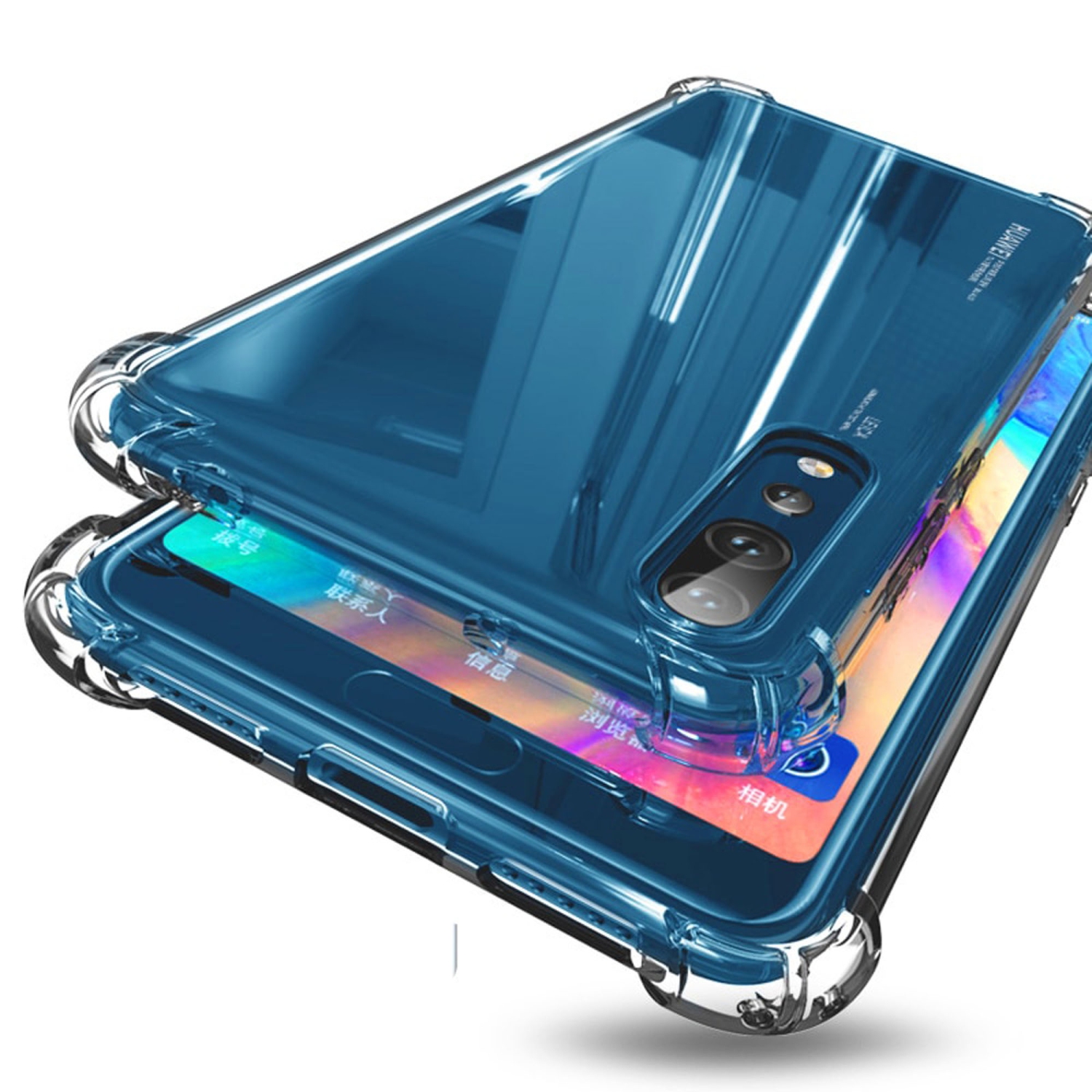 Samsung Galaxy A21s Clear Case Shockproof Tough Gel Transparent Air Cushion Heavy Duty Phone Back Cover