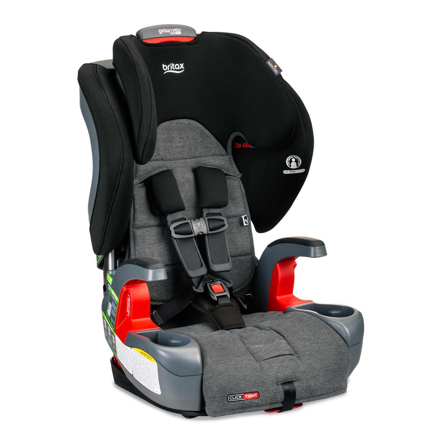 Britax Grow with You ClickTight Harness-2-Booster - StayClean Stainless Exclusive Collection