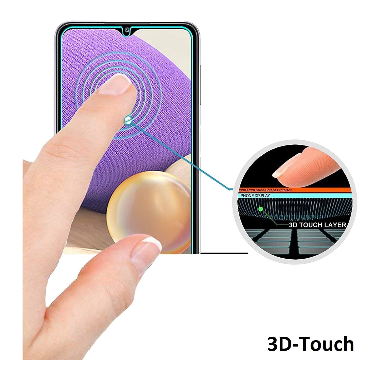 Protecteur d’écran Shield-2 de SupeRShield pour Galaxy A51 de Samsung en verre trempé [couverture intégrale HD] [installation facile] film protecteur