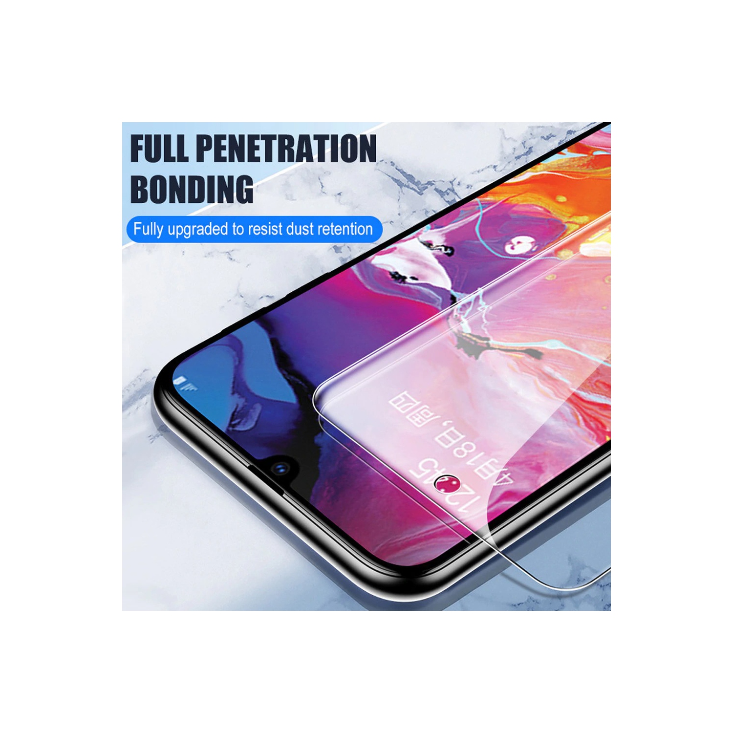 Protecteur d’écran Shield-2 de SupeRShield pour Galaxy A51 de Samsung en verre trempé [couverture intégrale HD] [installation facile] film protecteur