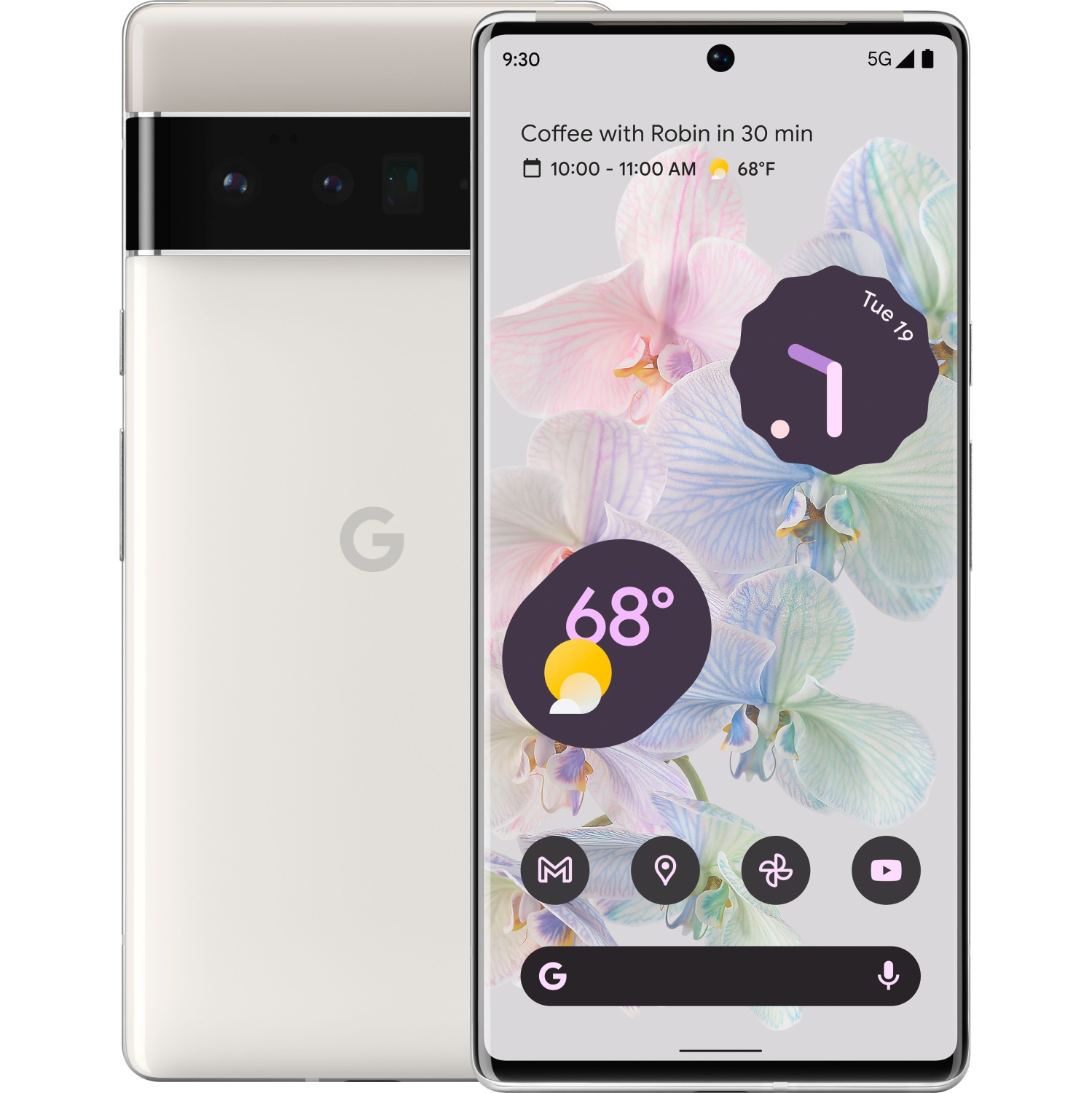 Google Pixel 6 Pro 128GB - Cloudy White - Unlocked - Refurbished Excellent