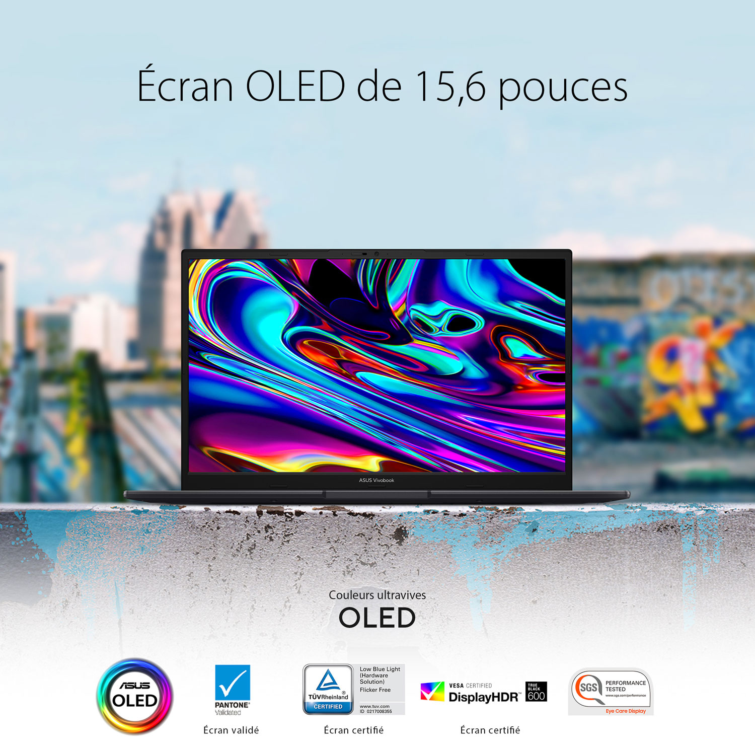 Portable DELO de 15,6 po VivoBook S d'ASUS - Noir