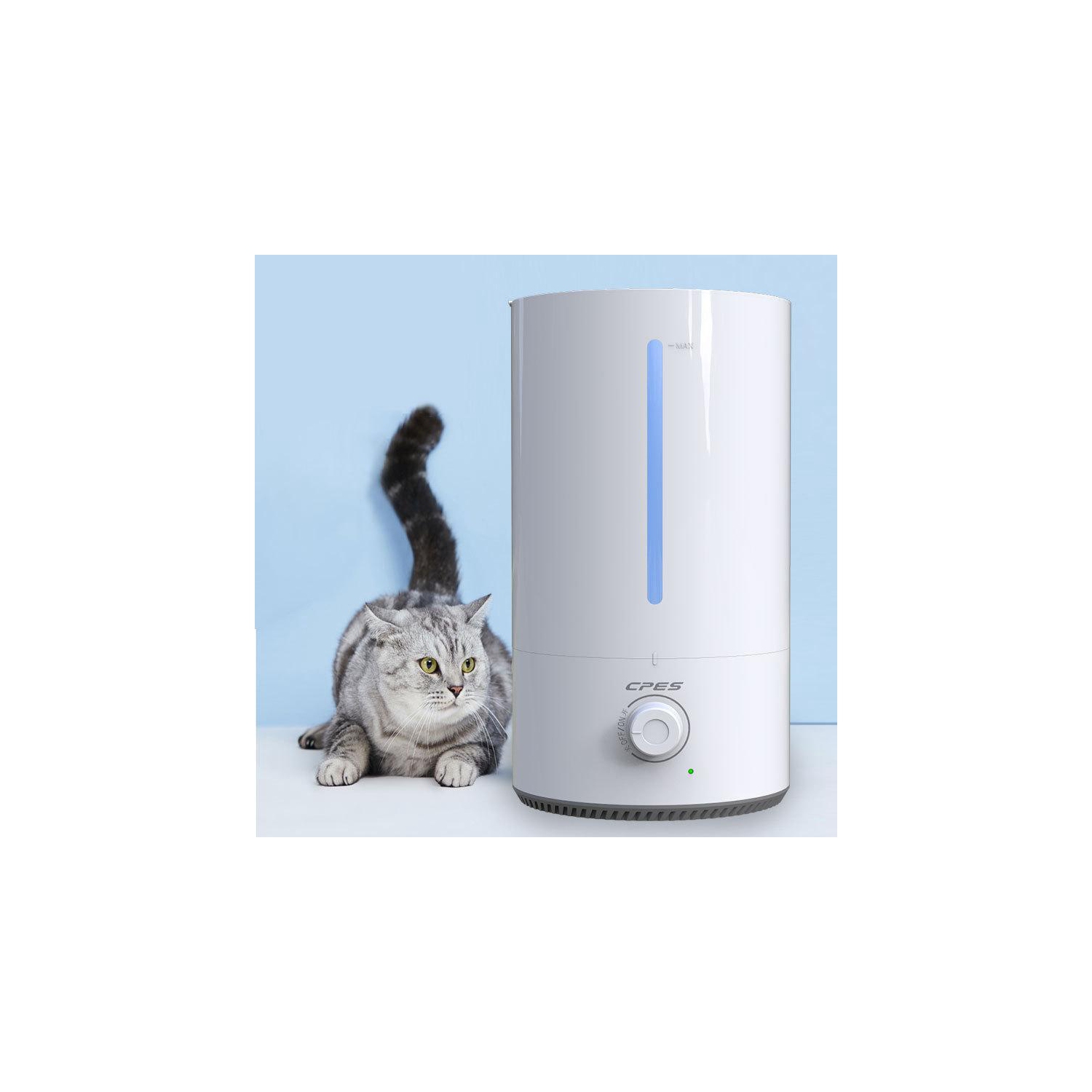 Humidificateur à brume fraîche et diffuseur d'huiles essentielles, humidificateurs à ultrasons 4L à remplissage supérieur pour chambre à coucher,