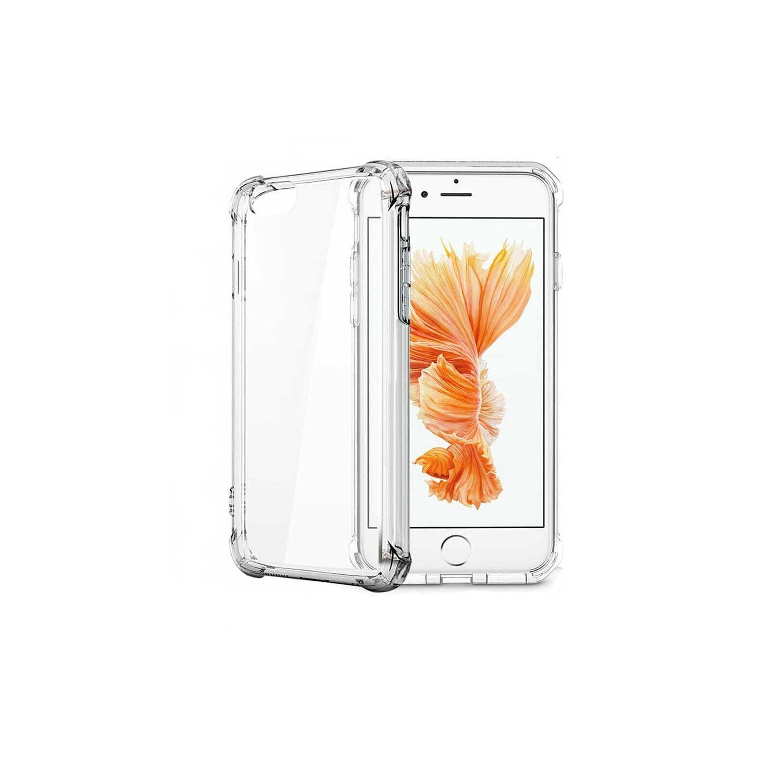 Apple iPhone SE 2020 Clear Case Shockproof Tough Gel Transparent Anti knock Air Cushion Heavy Duty Phone Back Cover