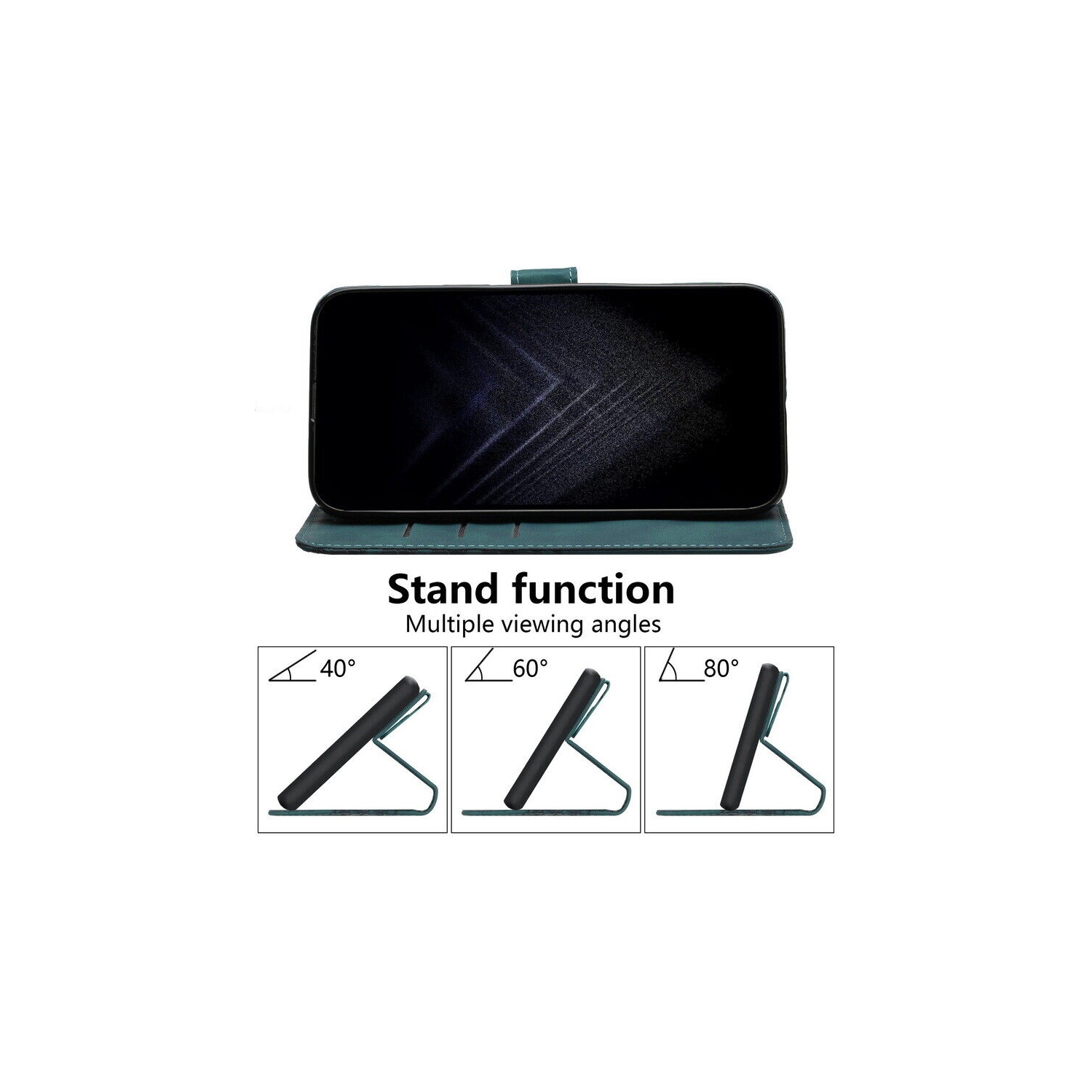 Apple iPhone 12 Mini Case Rose Gold SupRShield Wallet Case Leather Card Holder Flip Protective Shockproof Magneti Cover