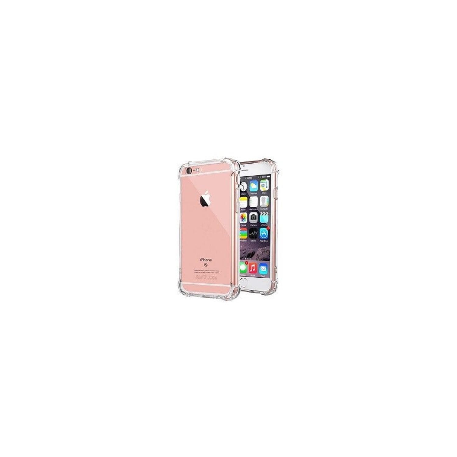 Apple iPhone 6 Plus Clear Case Shockproof Tough Gel Transparent Anti knock Air Cushion Heavy Duty Phone Back Cover