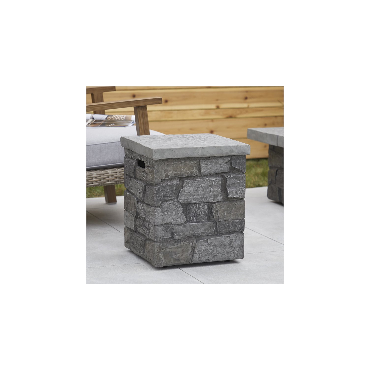 Couvre-réservoir de propane Sedona de Real Flame - Gris