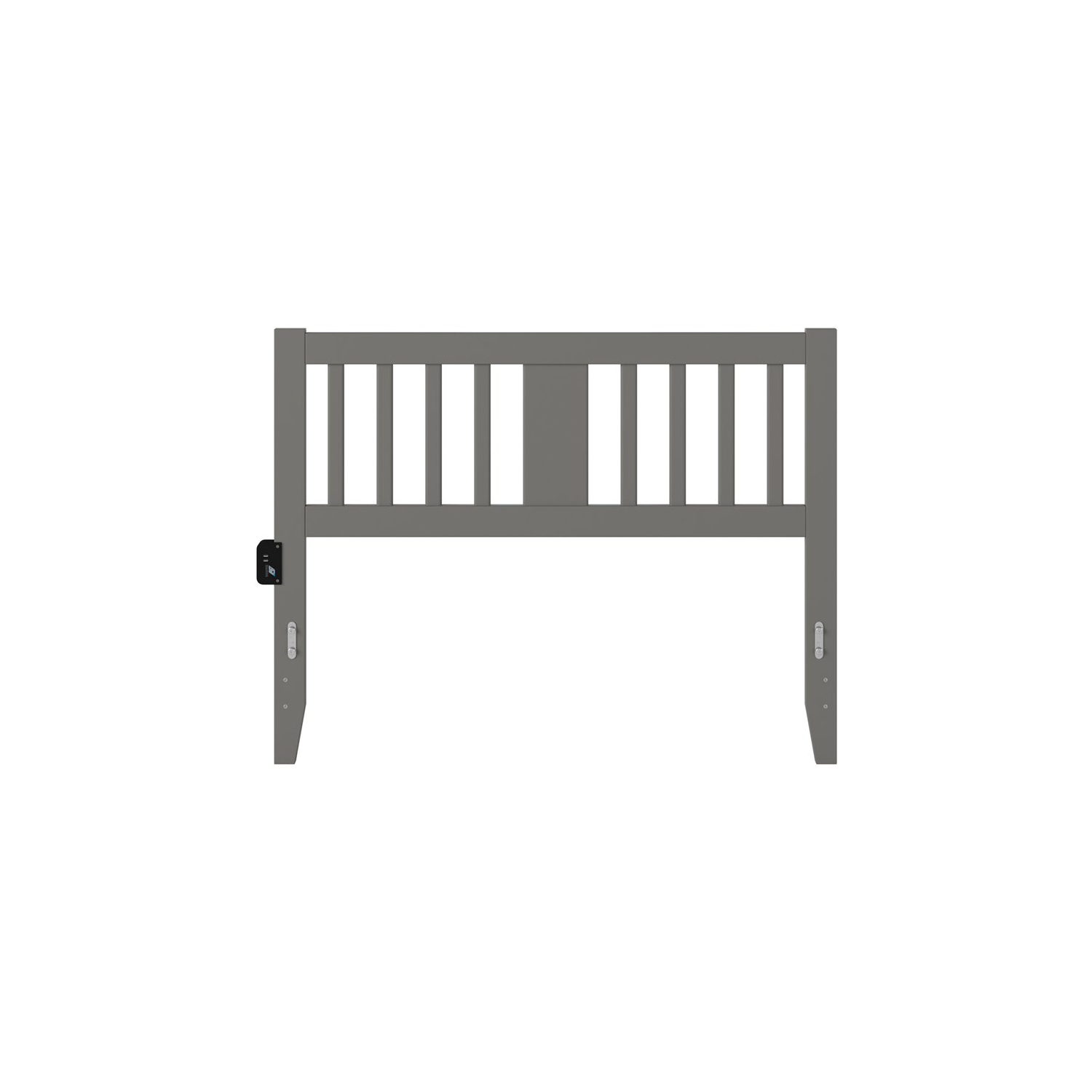 AFI Tahoe Full Spindle Headboard with USB Turbo Charger in Gray