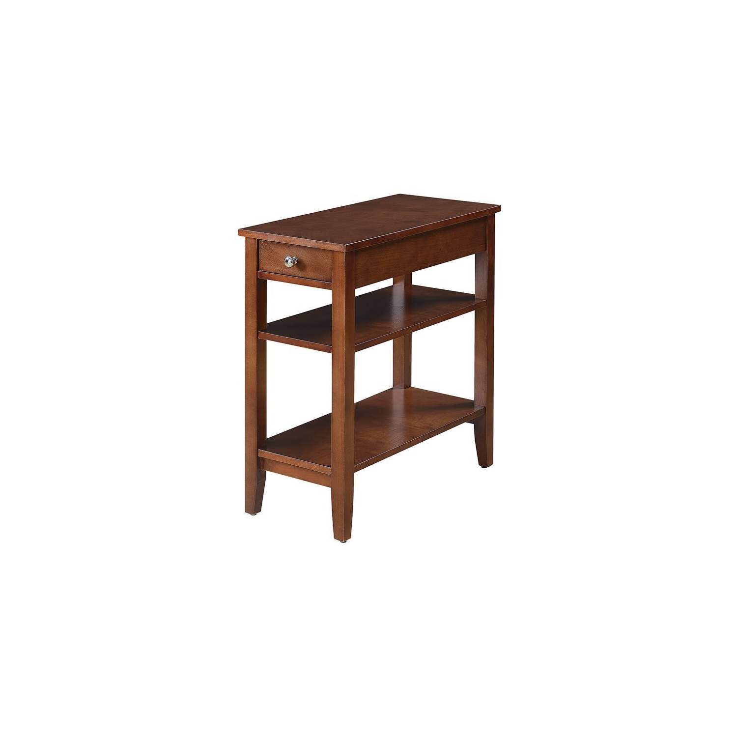 Table de bout à trois niveaux Pemberly Row en bois d’acajou