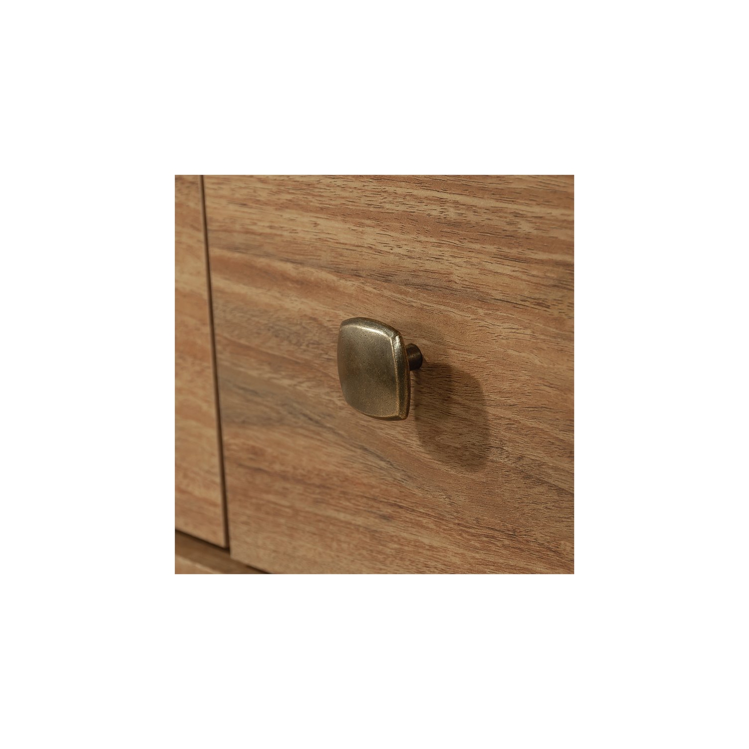 Sauder – Commode à 6 tiroirs en bois d’ingénierie River Ranch, mangue sindoori/naturel