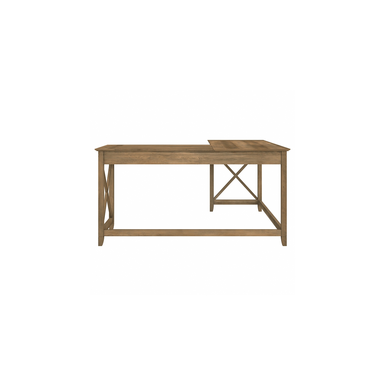 Key West 60W L Shaped Desk in Reclaimed Pine - Engineered Wood