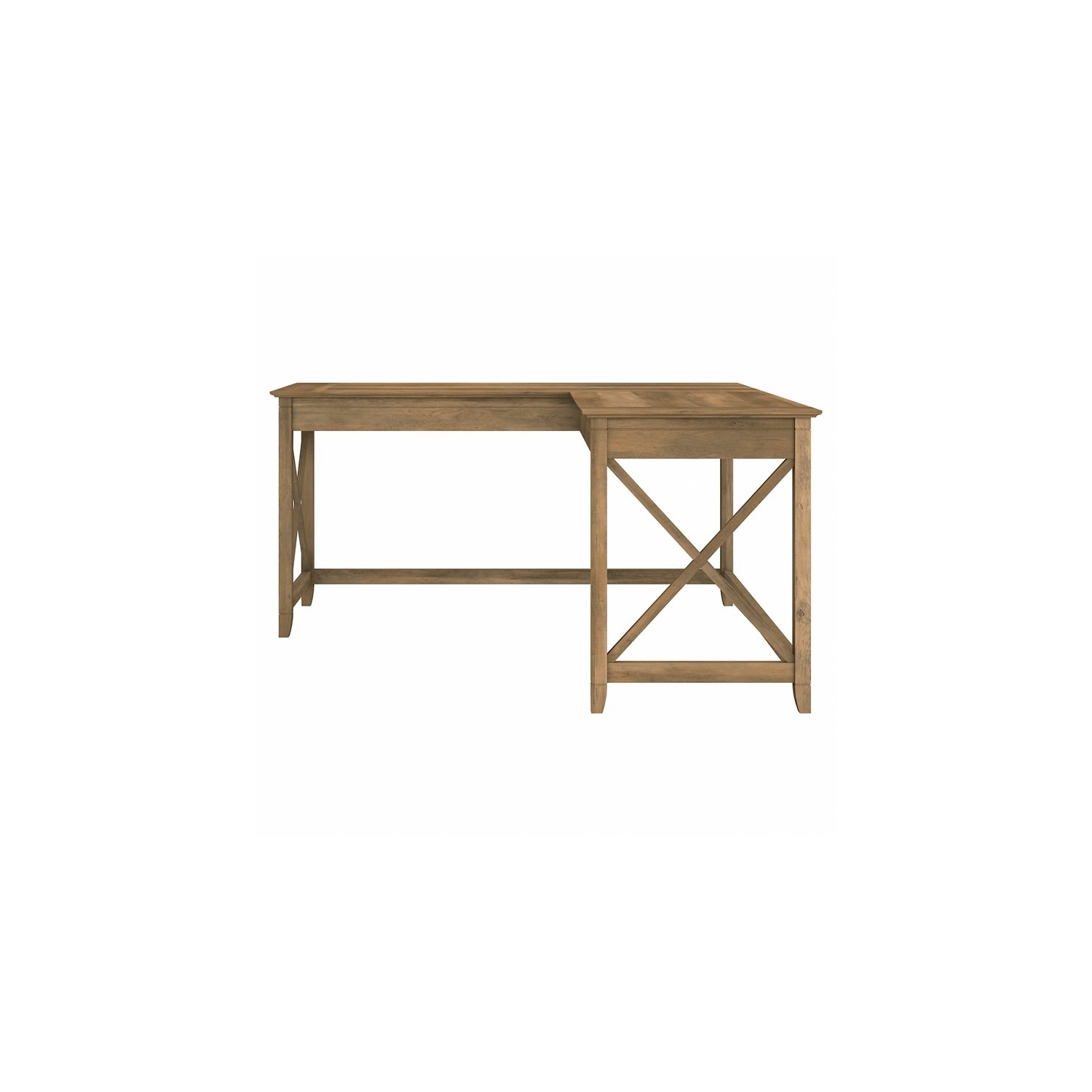 Key West 60W L Shaped Desk in Reclaimed Pine - Engineered Wood