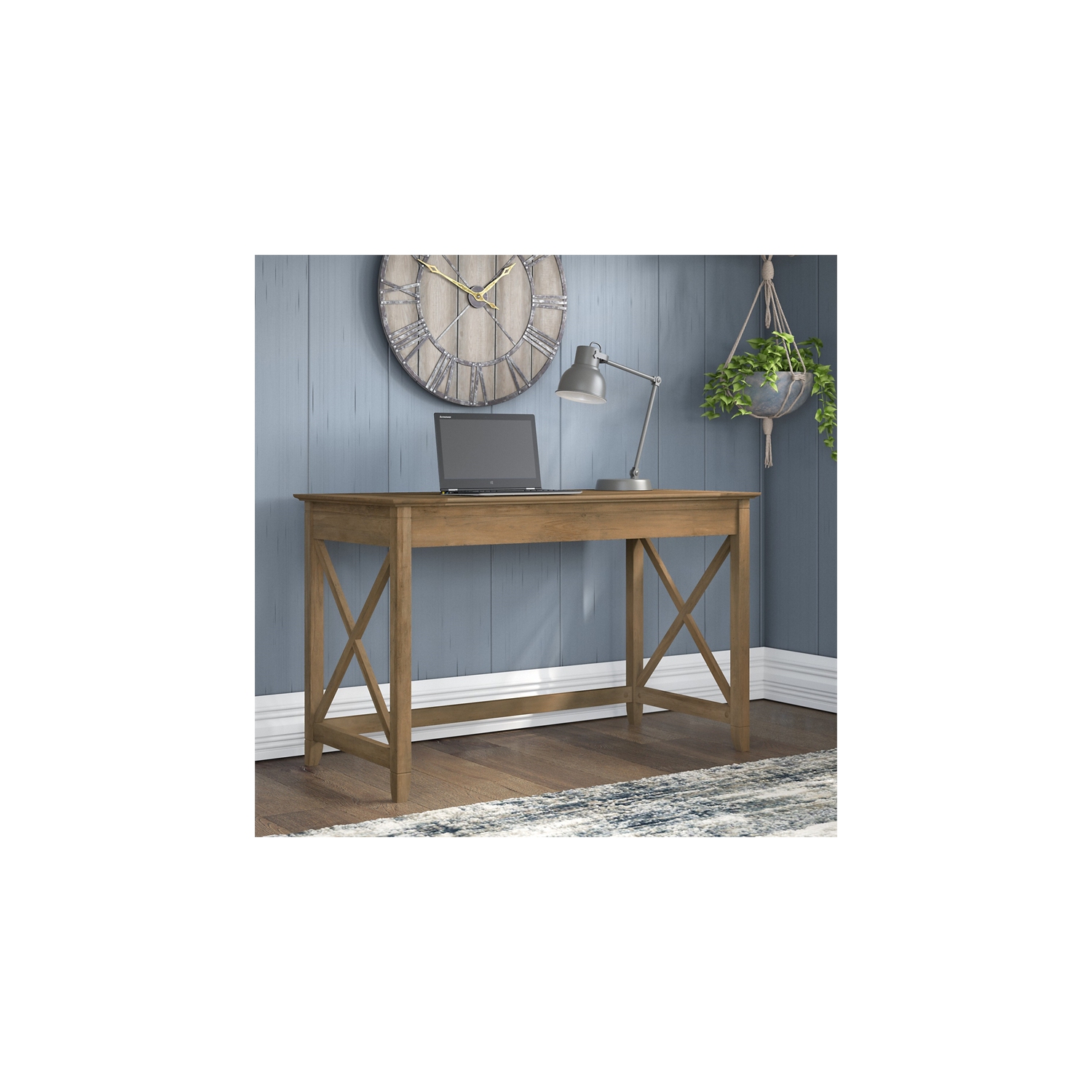 Key West 48W Writing Desk in Reclaimed Pine - Engineered Wood