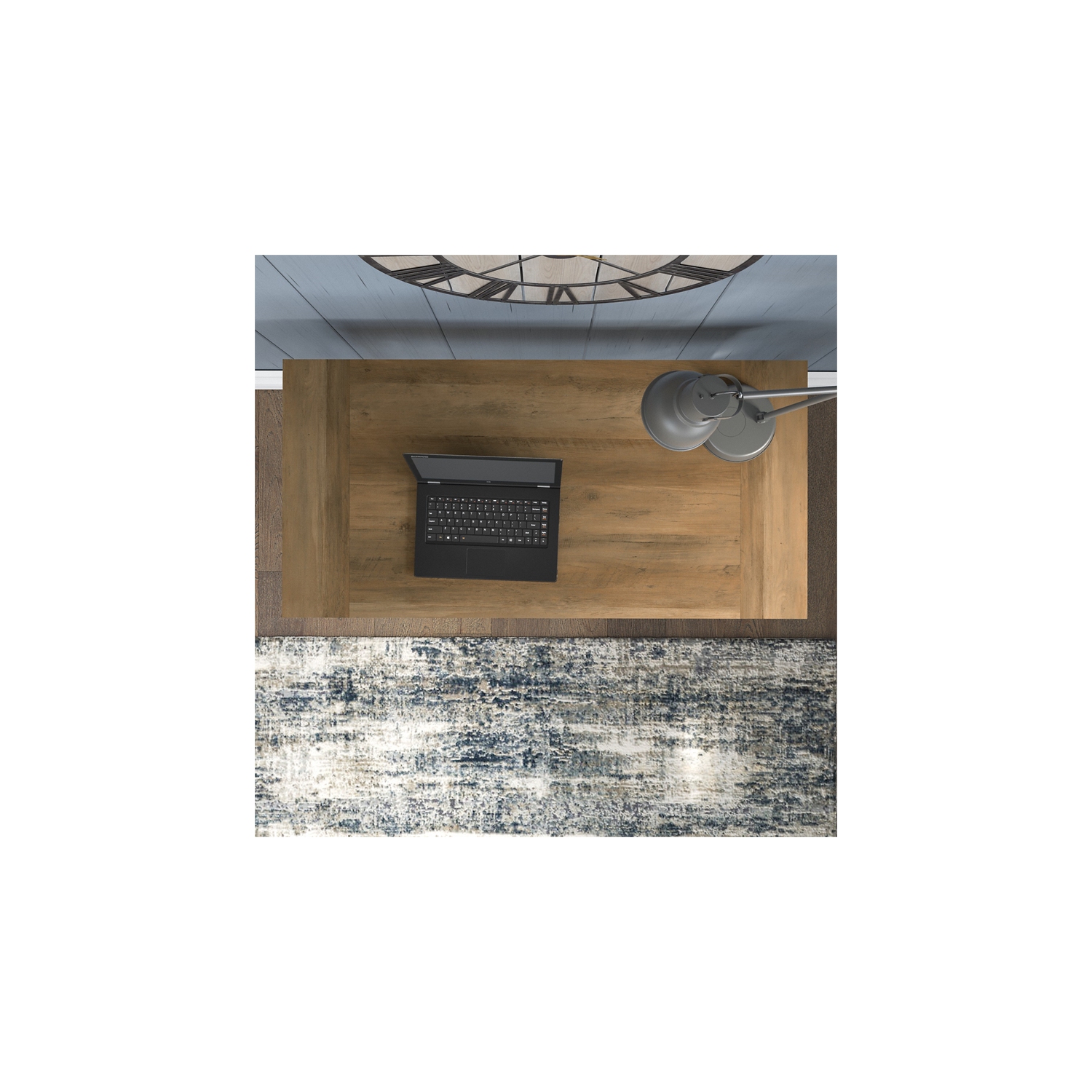 Key West 48W Writing Desk in Reclaimed Pine - Engineered Wood