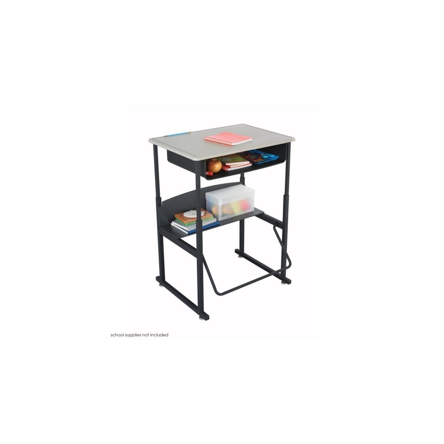 Bureau d’étudiant 3 pièces avec boîte à livres, classeur et chaise