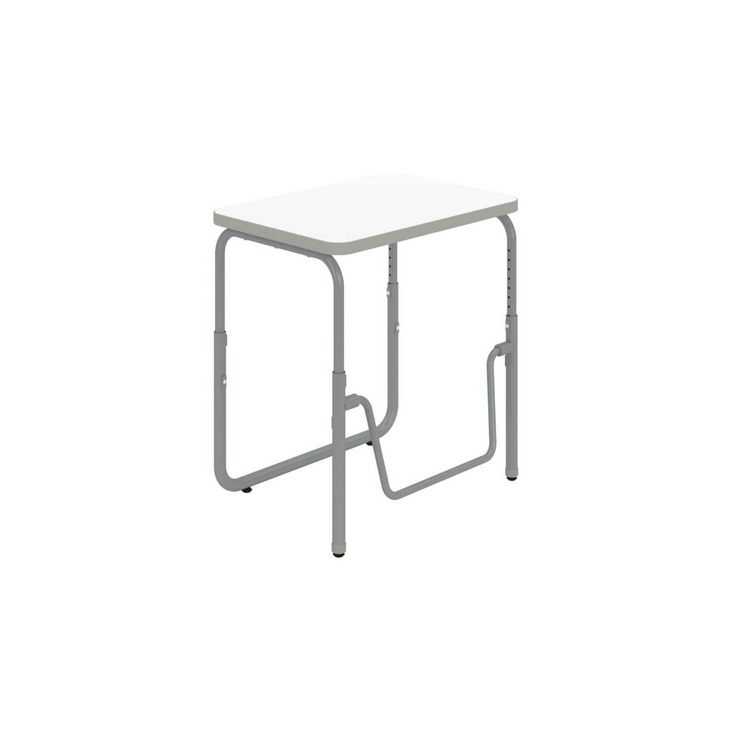 Barre à balancier pour pupitre d’étudiant à 2.0 réglages en hauteur AlphaBetter en blanc