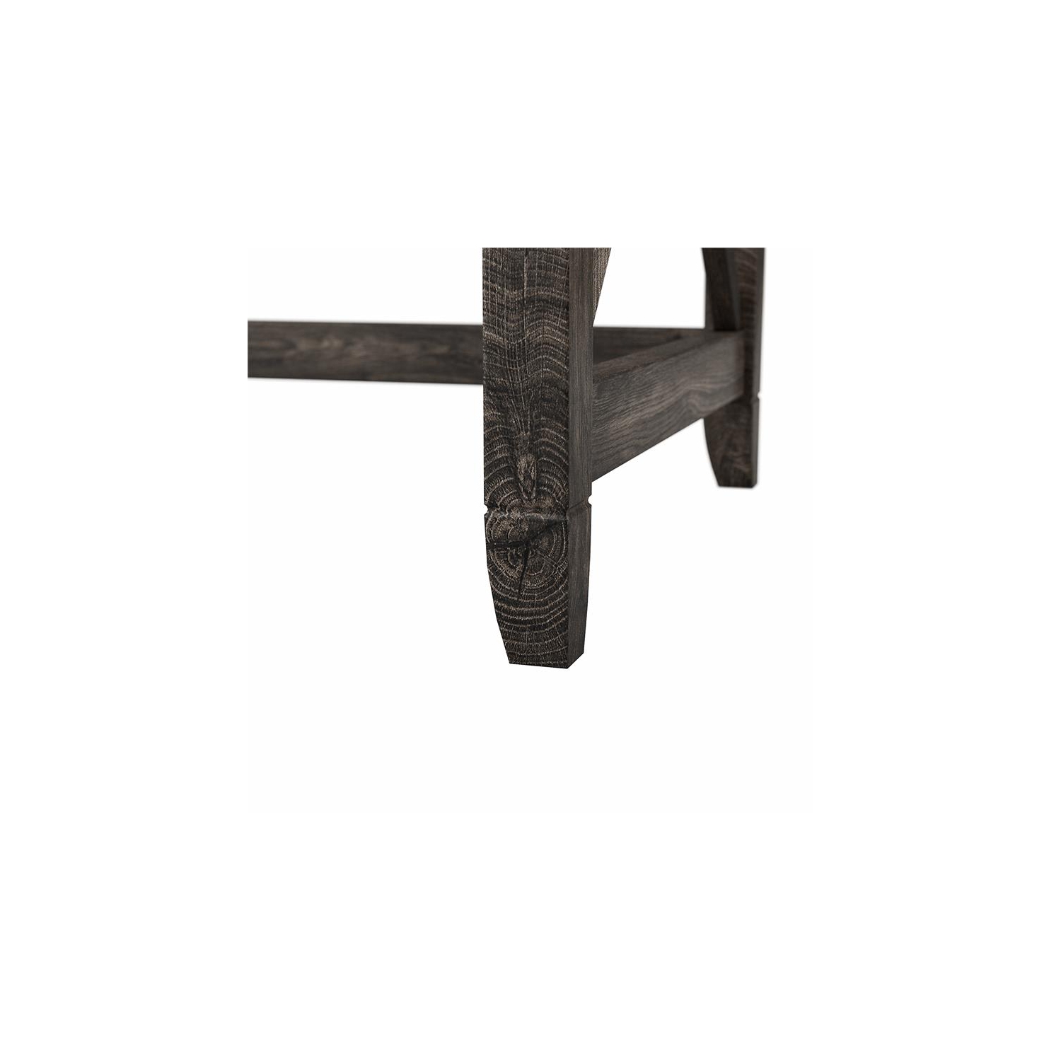 Bureau en L de 60 po de Key West en noyer gris foncé - bois d’ingénierie