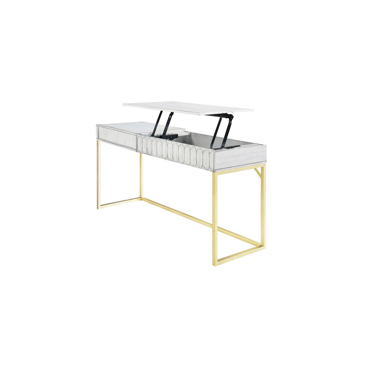Furniture of America Giffore Contemporary Wood Lift-top Writing Desk in White