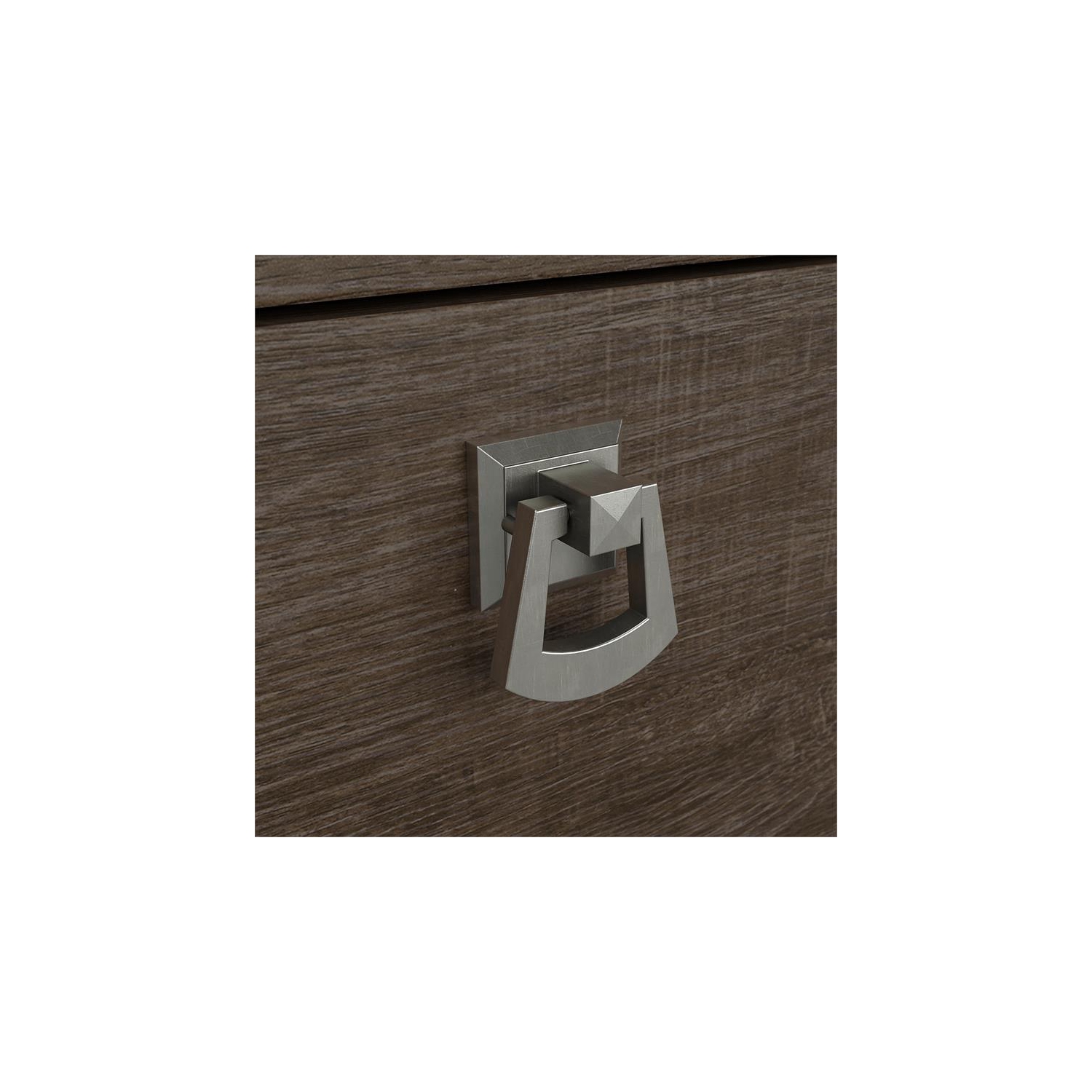 Bush Furniture Salinas 60W L Shaped Desk with Storage in Ash Brown