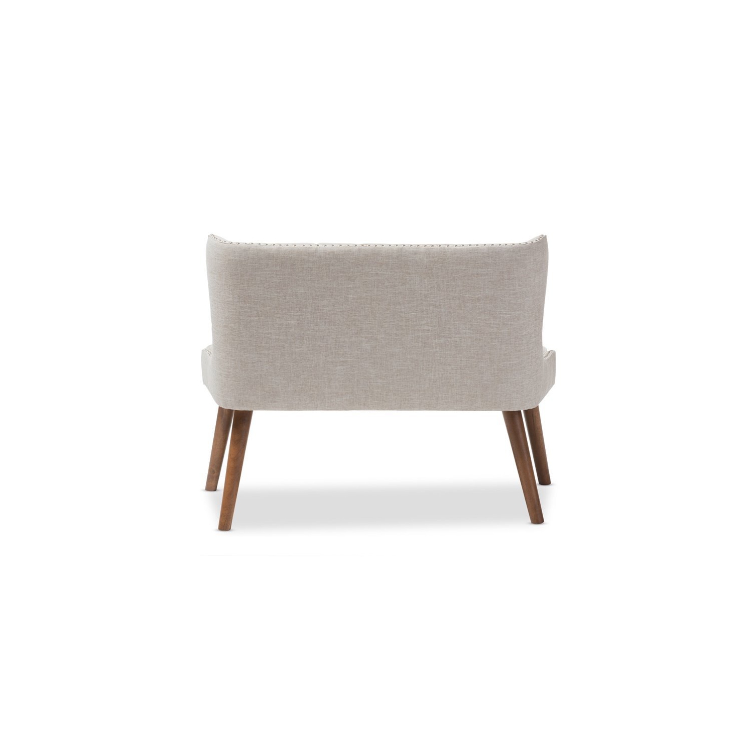 Causeuse à 2 sièges rembourrés de milieu de siècle Bowery Hill, brun