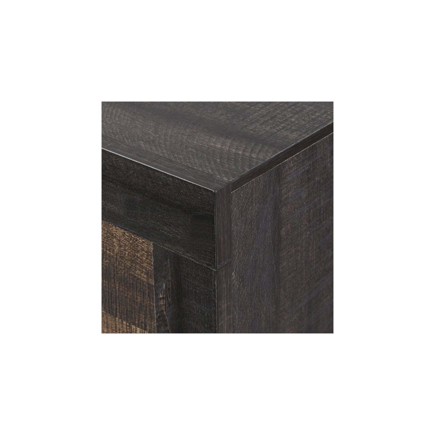 Bowery Hill Solid Wood 2-Drawer Nightstand in Walnut