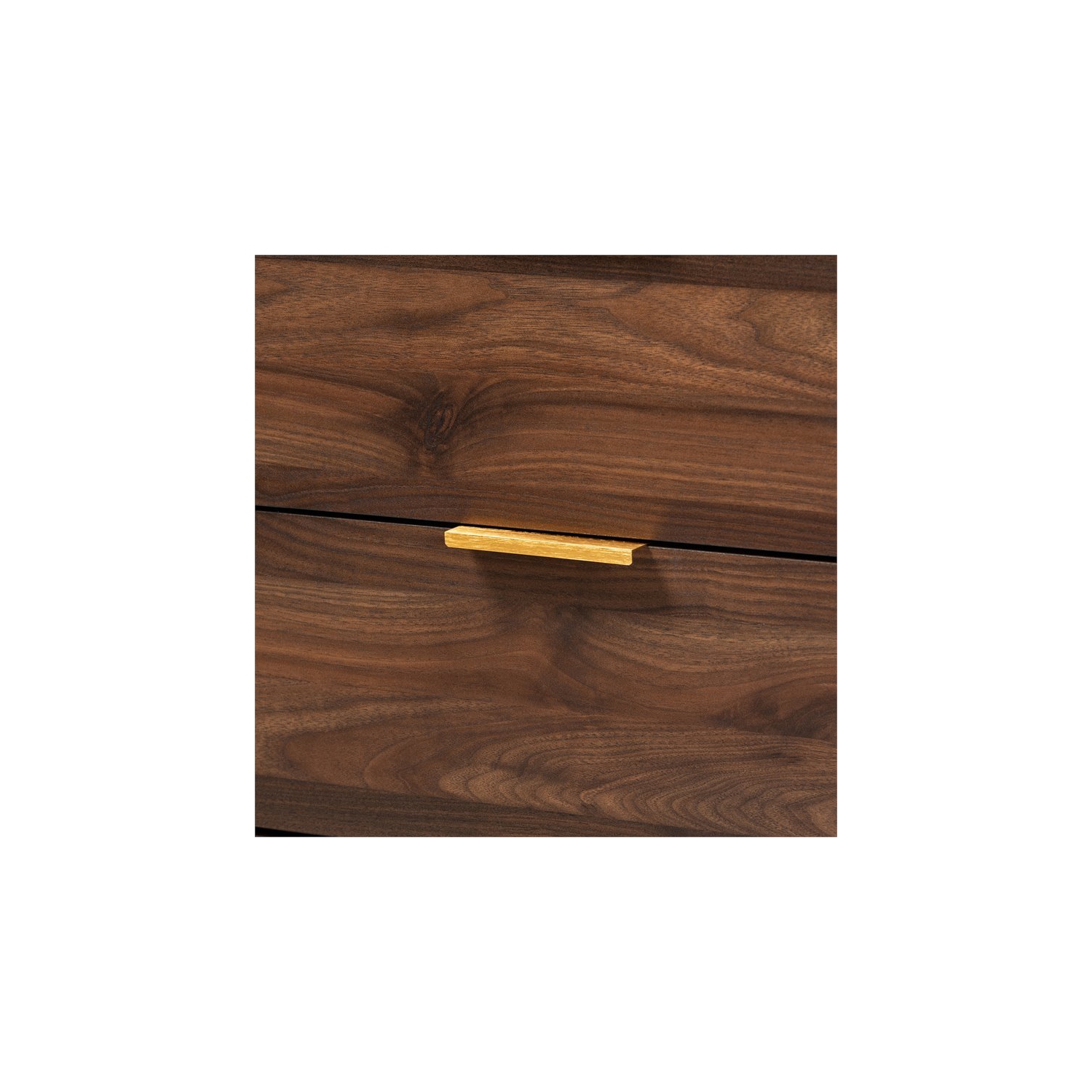 Bowery Hill Mahogany Finish Mid-Century 6-Drawer Wood Dresser