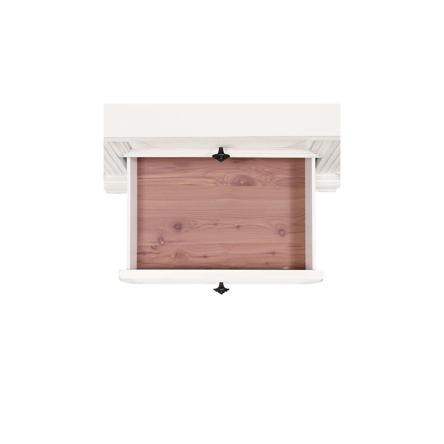 Bowery Hill Contemporary 2-Drawer Nightstand in White