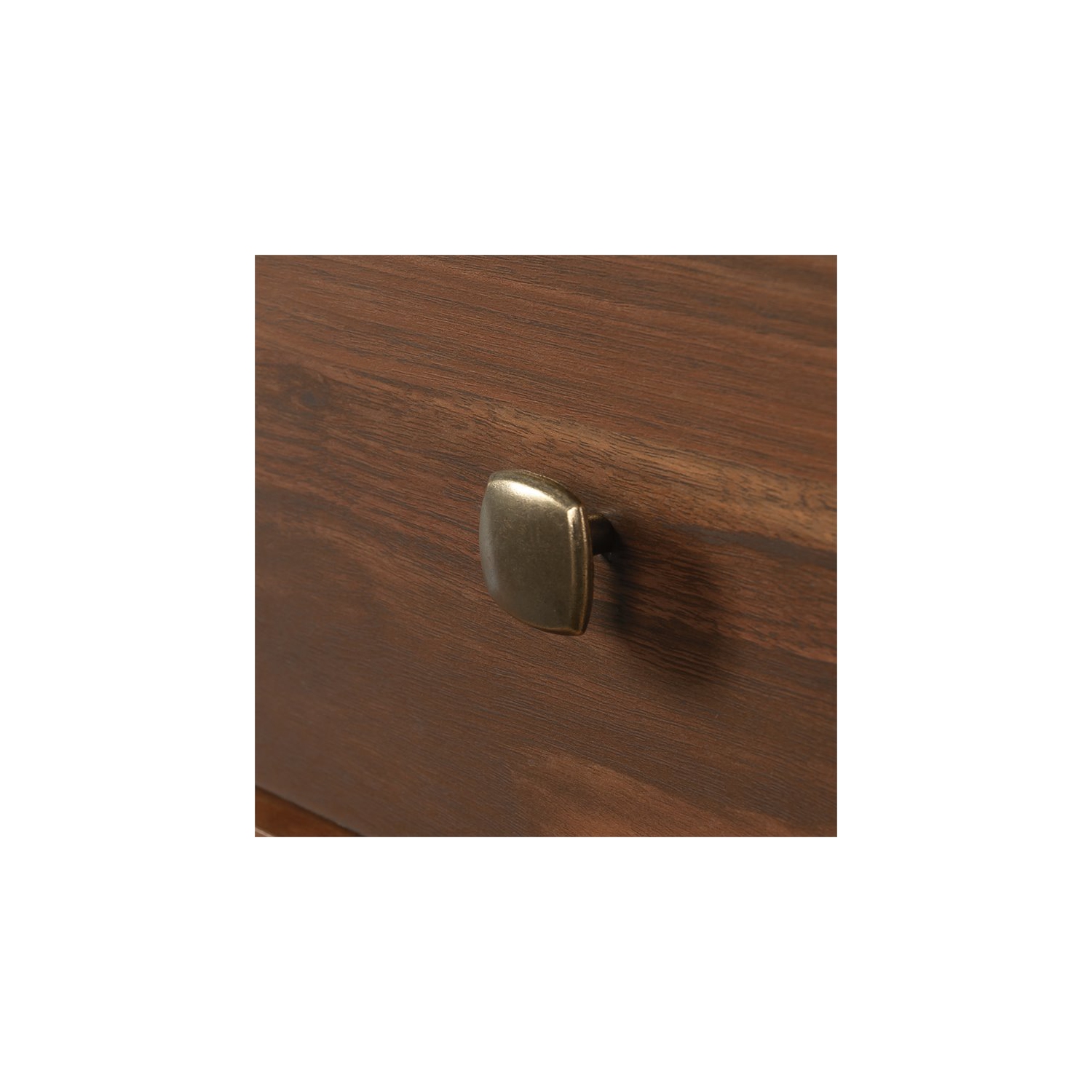 Sauder River Ranch 4 Drawer Wooden Chest in Grand Walnut