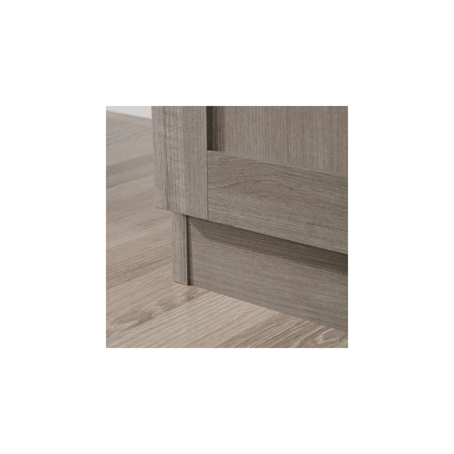 Pemberly Row 2 Door Wooden Storage Cabinet in Silver Sycamore