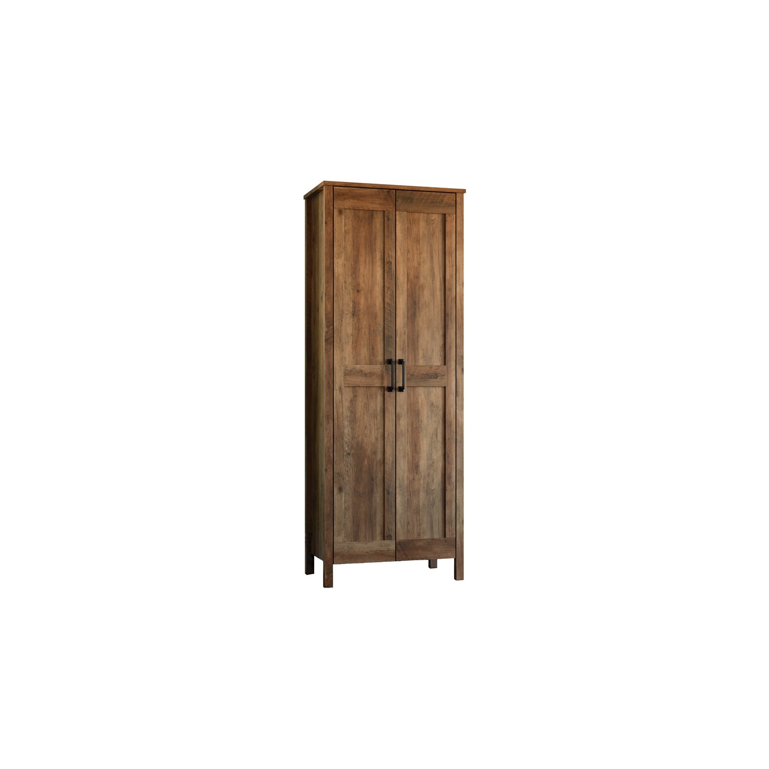 Sauder – Armoire de rangement à 2 portes en bois d’ingénierie Select, pin rural