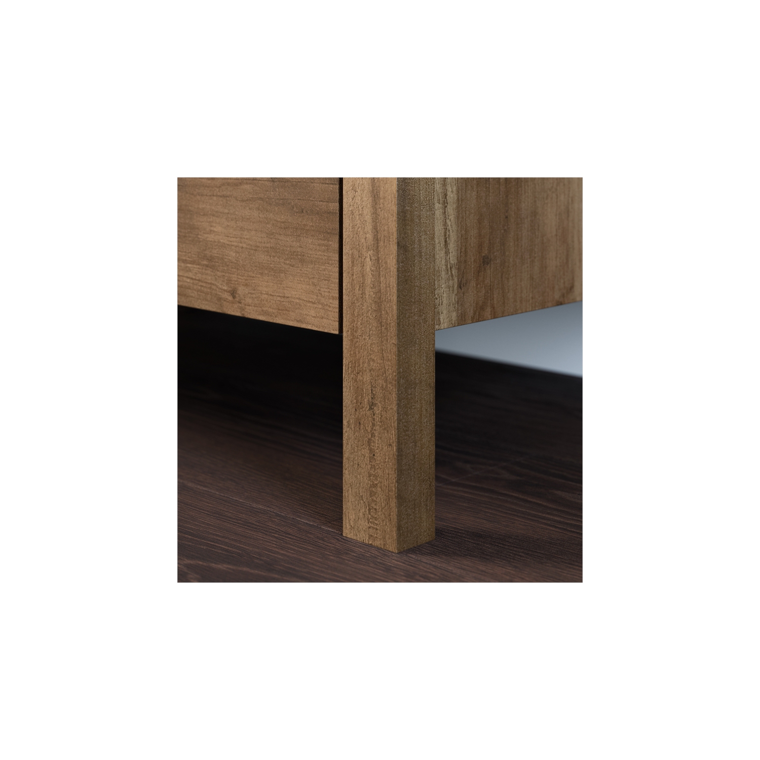 Sauder – Armoire de rangement à 2 portes en bois d’ingénierie Select, pin rural