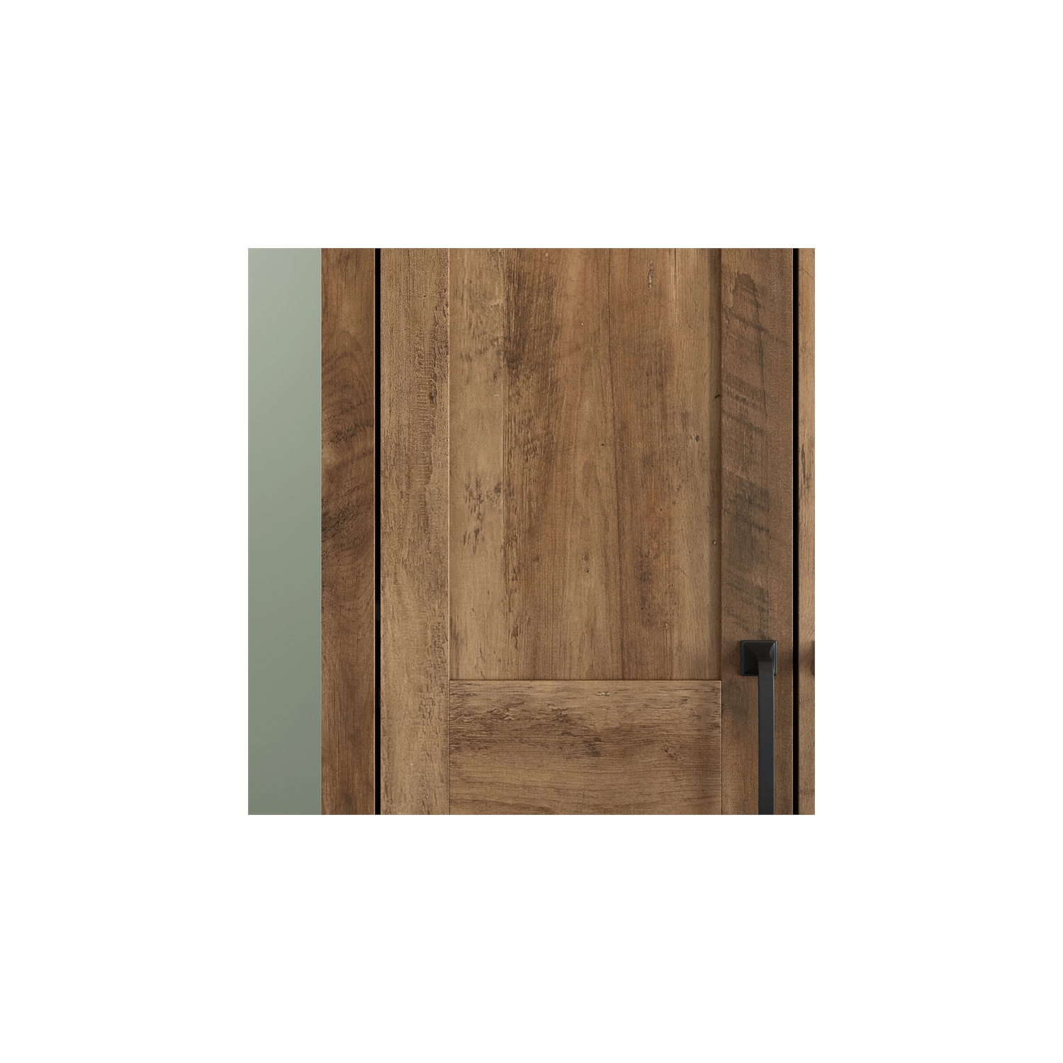 Sauder – Armoire de rangement à 2 portes en bois d’ingénierie Select, pin rural