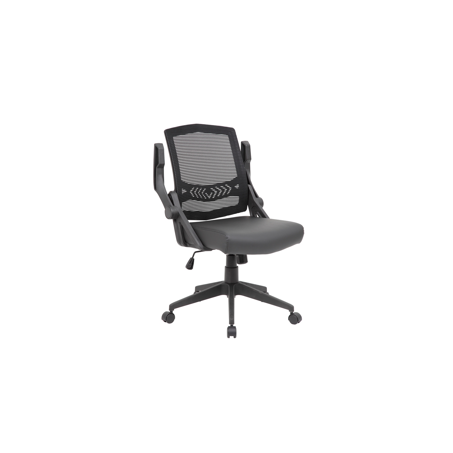 Scranton & Co Mesh Adjustable Computer Desk Chair with Flip Arms