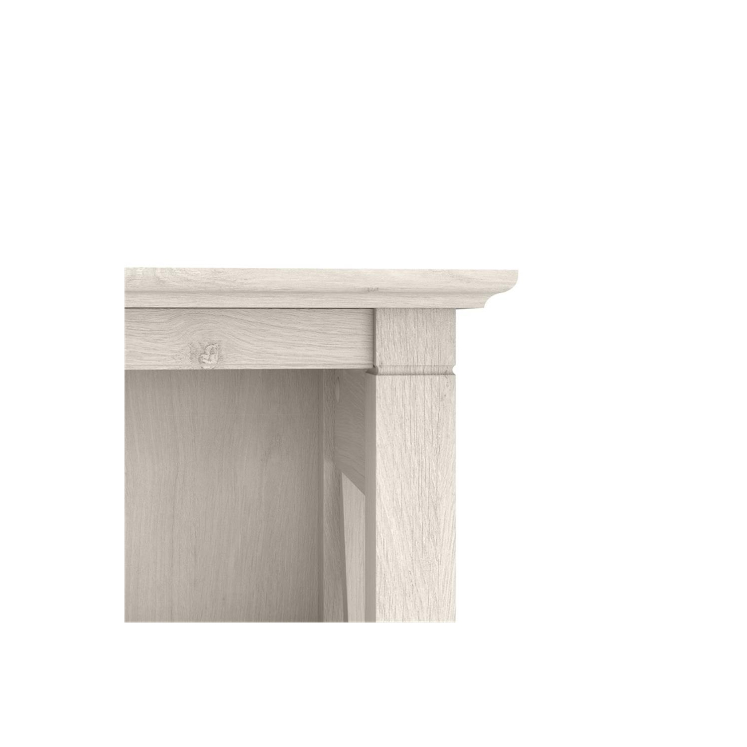 Key West Tall 5 Shelf Bookcase in Linen White Oak - Engineered Wood